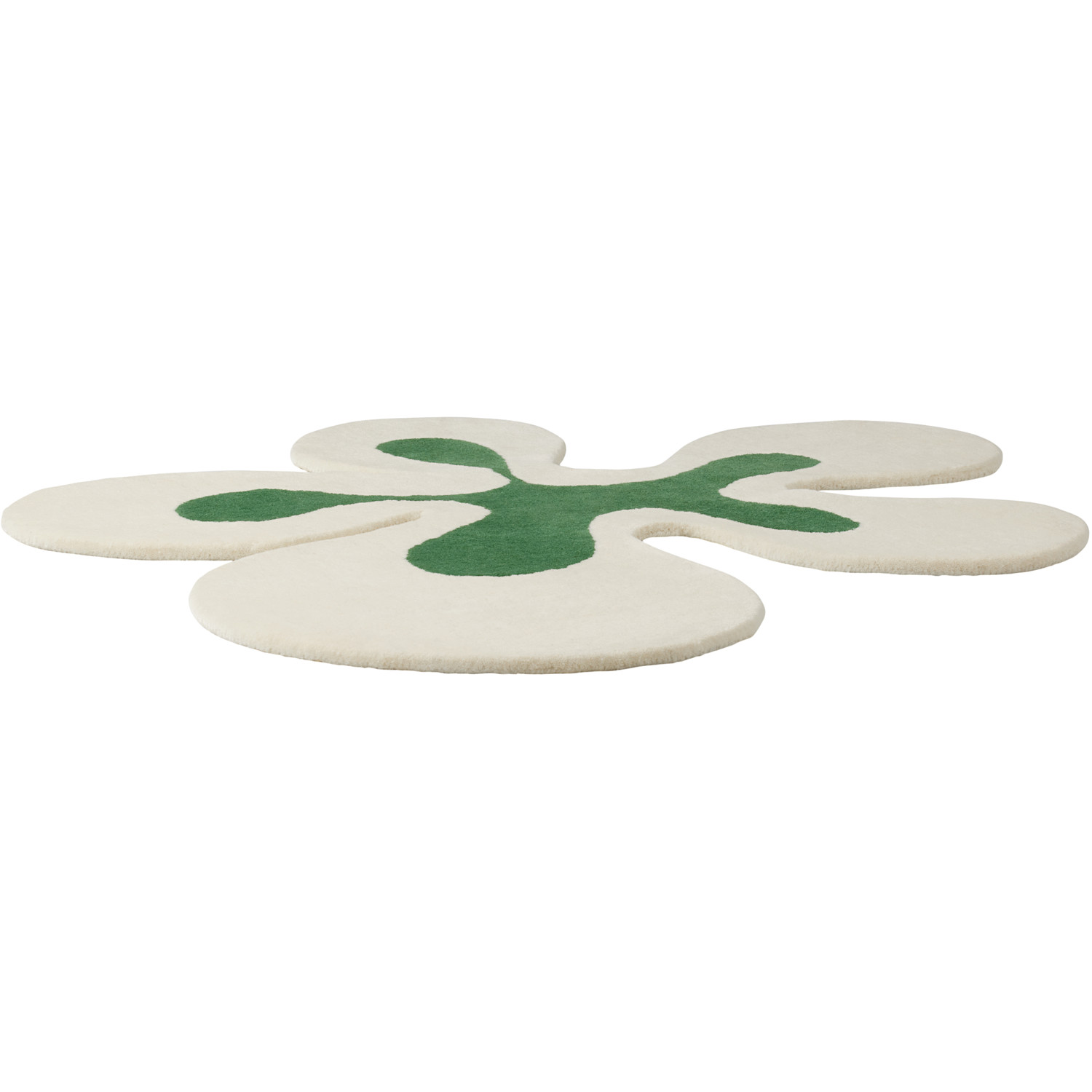  Rashelle Ssense Exclusive Off-white & Green Groovy Flubber Rug 