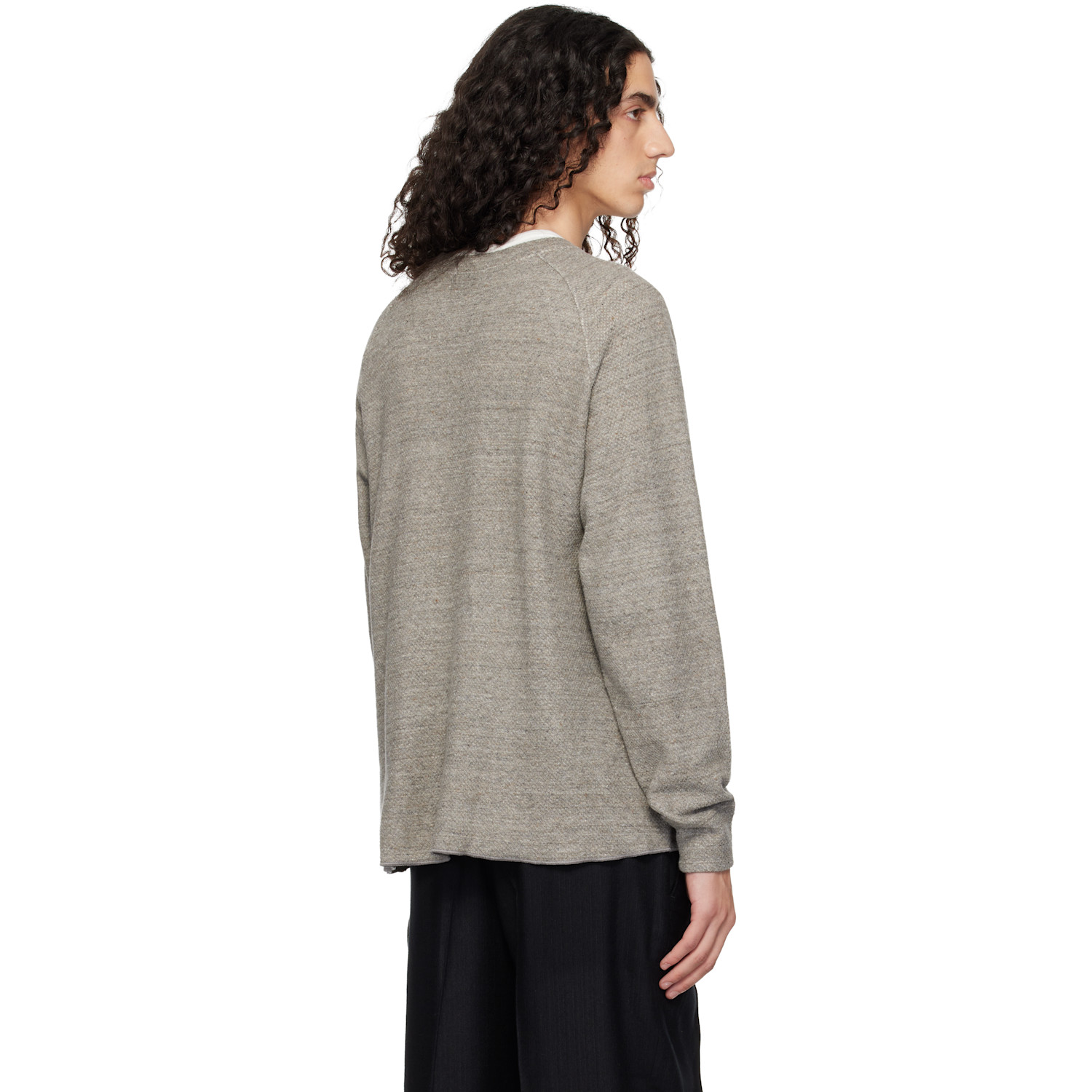  Lady White Co. Gray Raglan Thermal Sweatshirt 