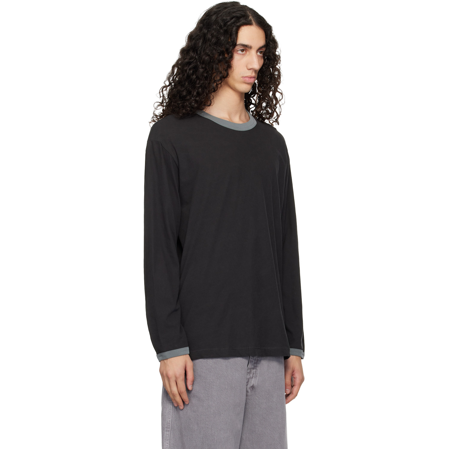  Lady White Co. Gray Two Tone L/s T-shirt 