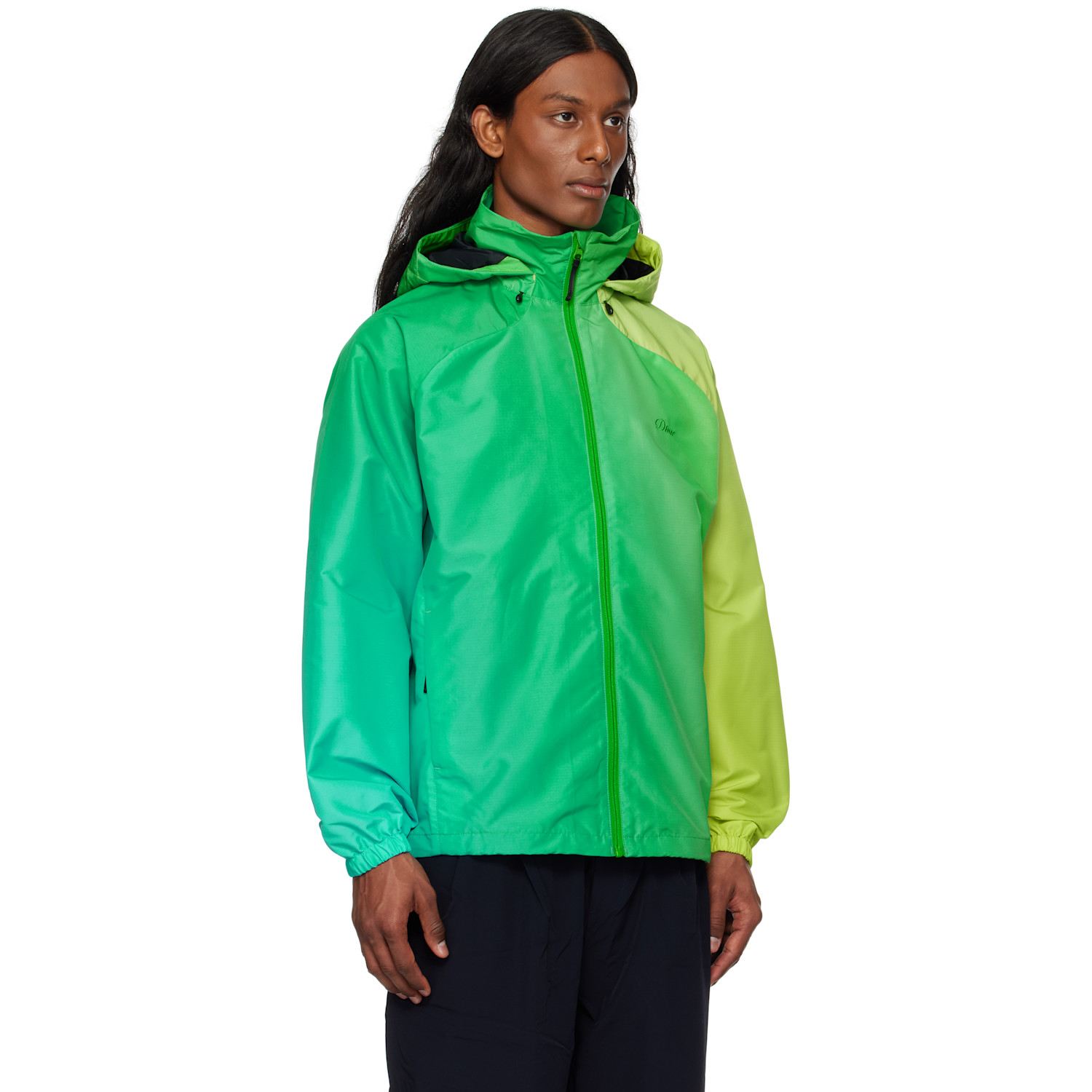  Dime Green Gradient Windbreaker Jacket 