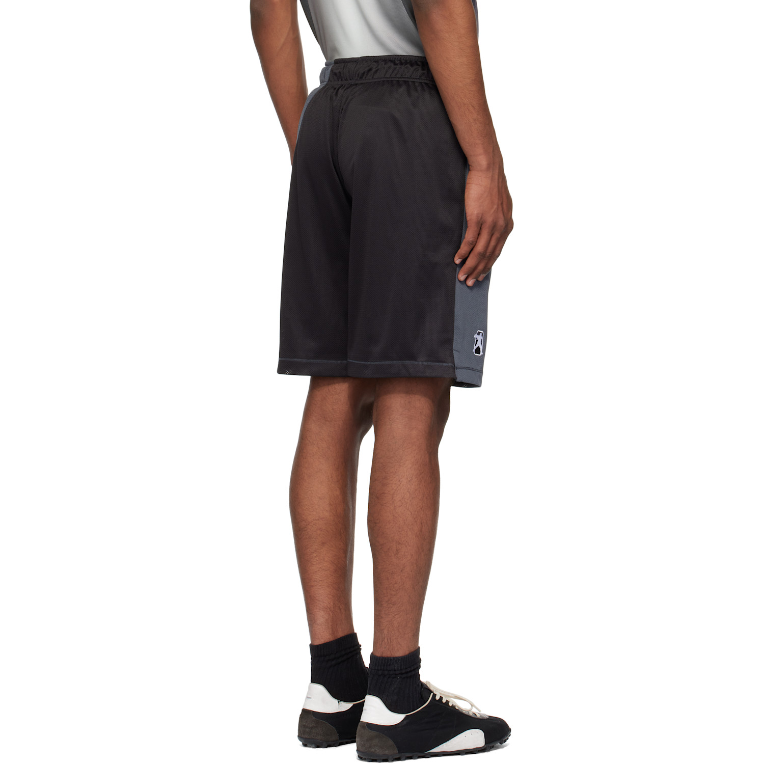  Dime Black & Gray Tantrum Mesh Shorts 
