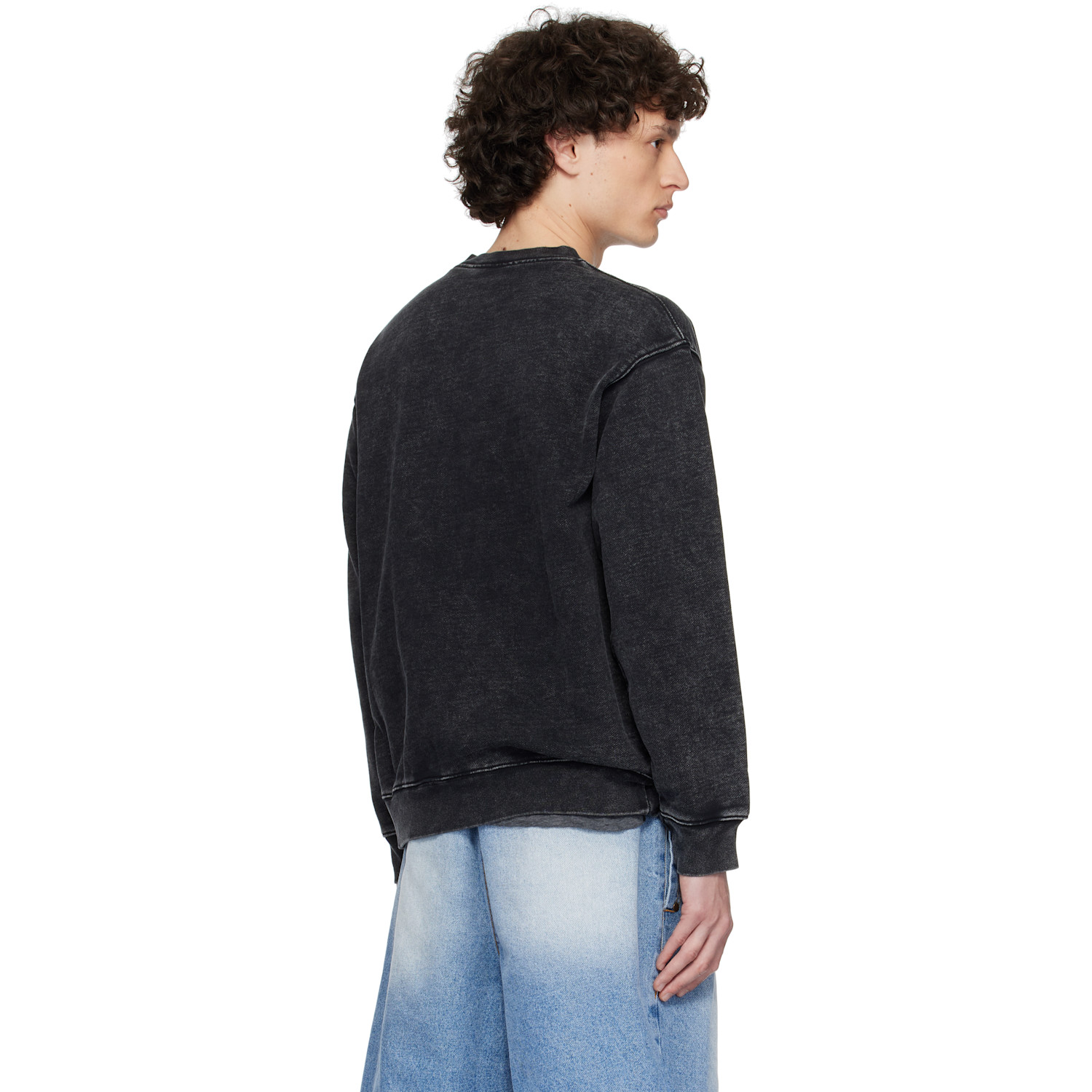  Dime Black Classic French Terry Crewneck Sweatshirt 