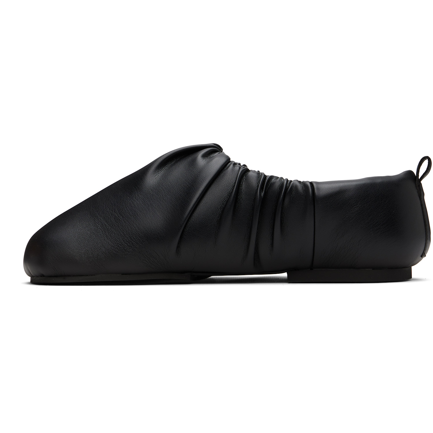  Yume Yume Black Wrinkle Flat Slippers 