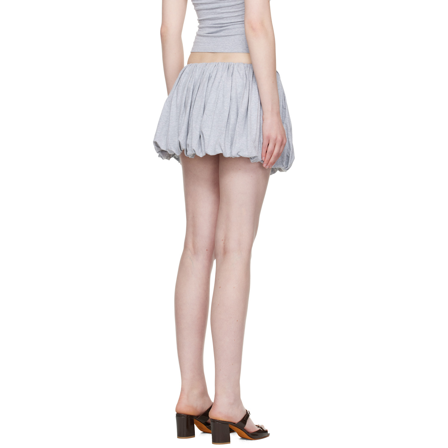  Belle Anna Gray Balloon Miniskirt 
