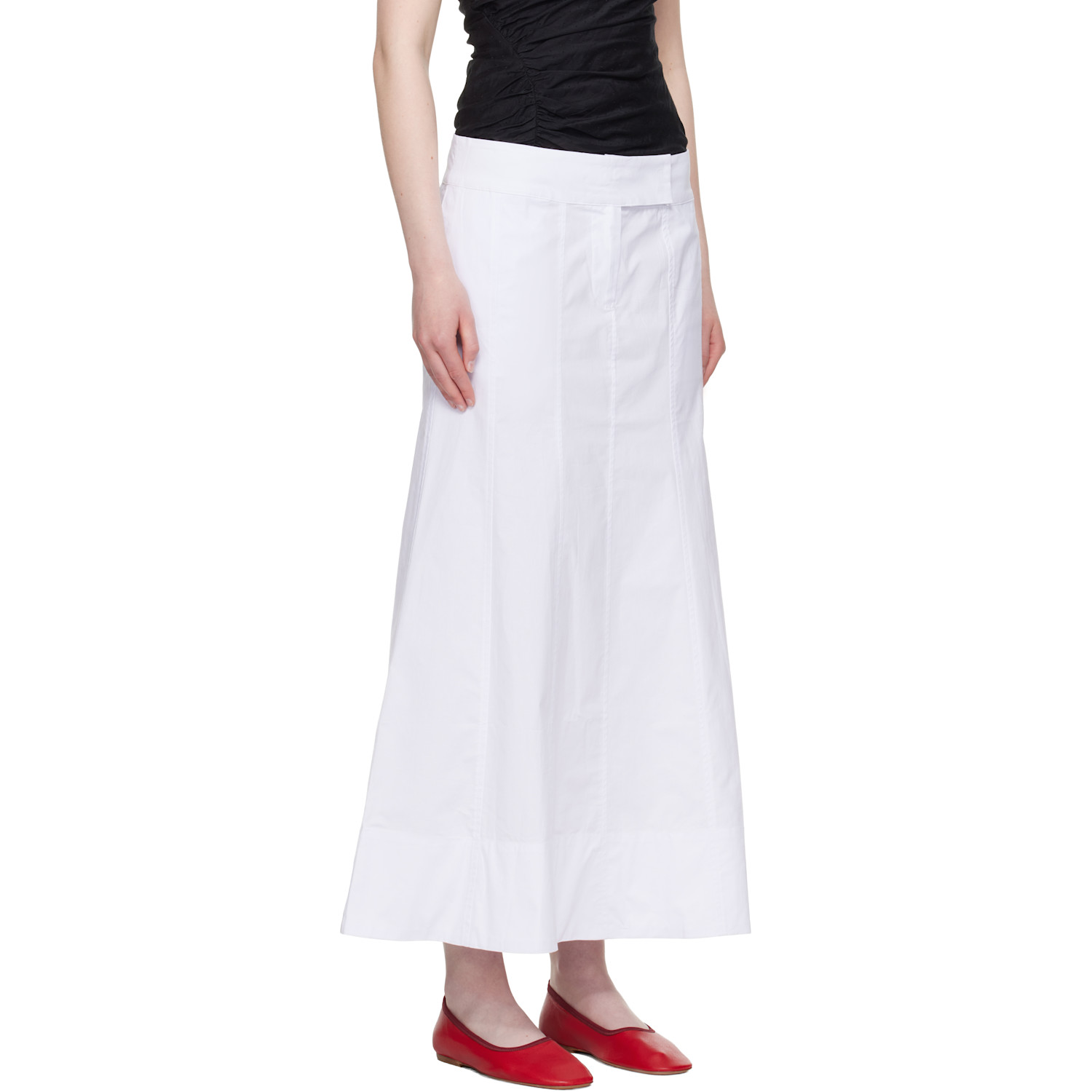  Belle Anna White Paloma Maxi Skirt 