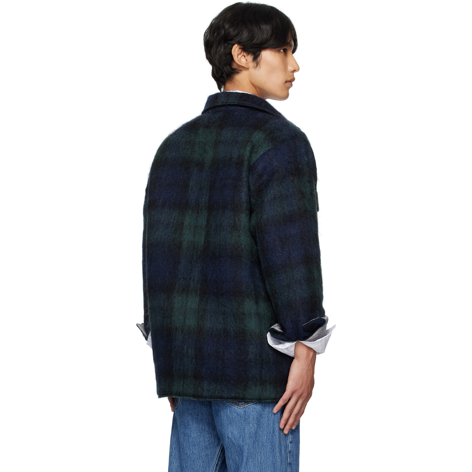  Bless Navy & Green N°80 Woodhacker Shirt Jacket 