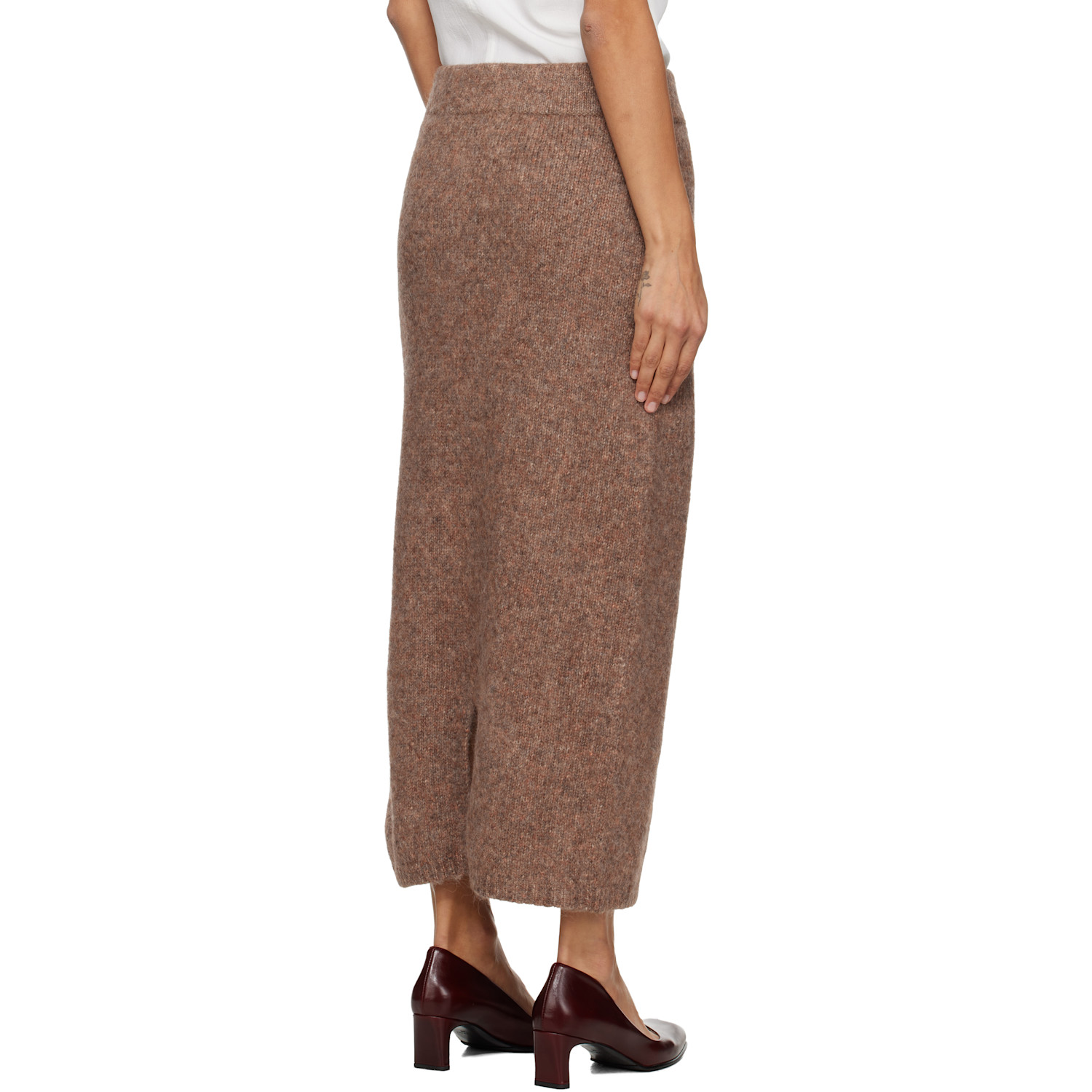  Lauren Manoogian Beige Loft Pencil Midi Skirt 
