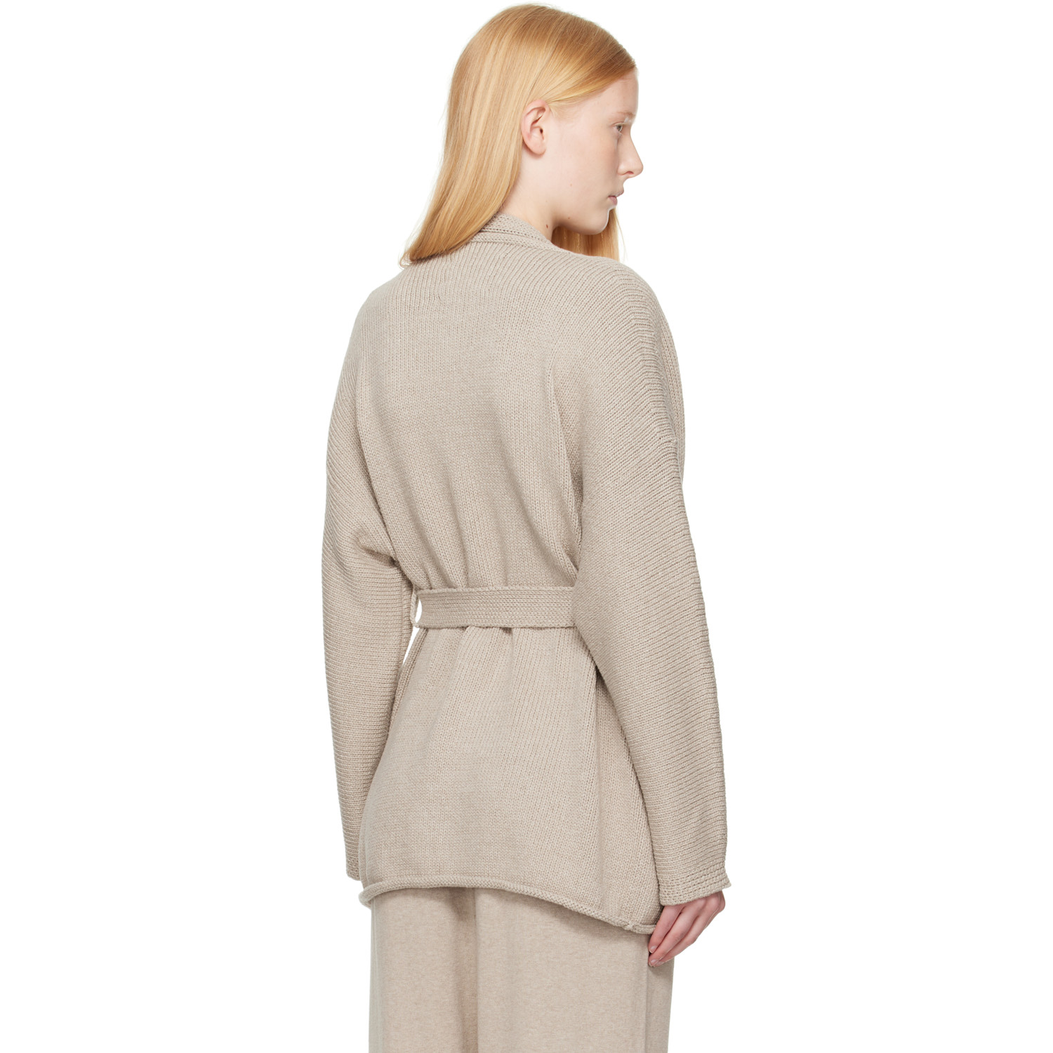  Lauren Manoogian Taupe Coto Cardigan 