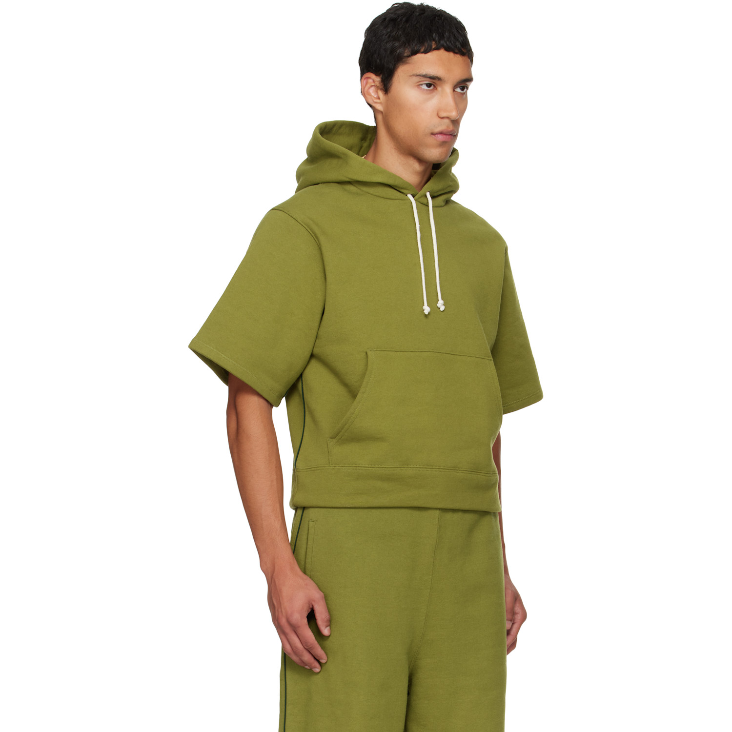 Veneda Carter Ssense Exclusive Green Short Sleeve Hoodie 
