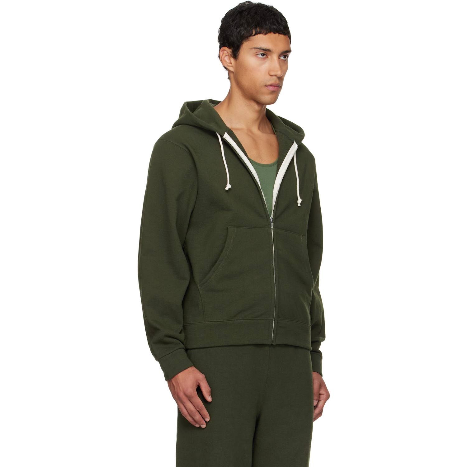  Veneda Carter Ssense Exclusive Green Zip-up Hoodie 