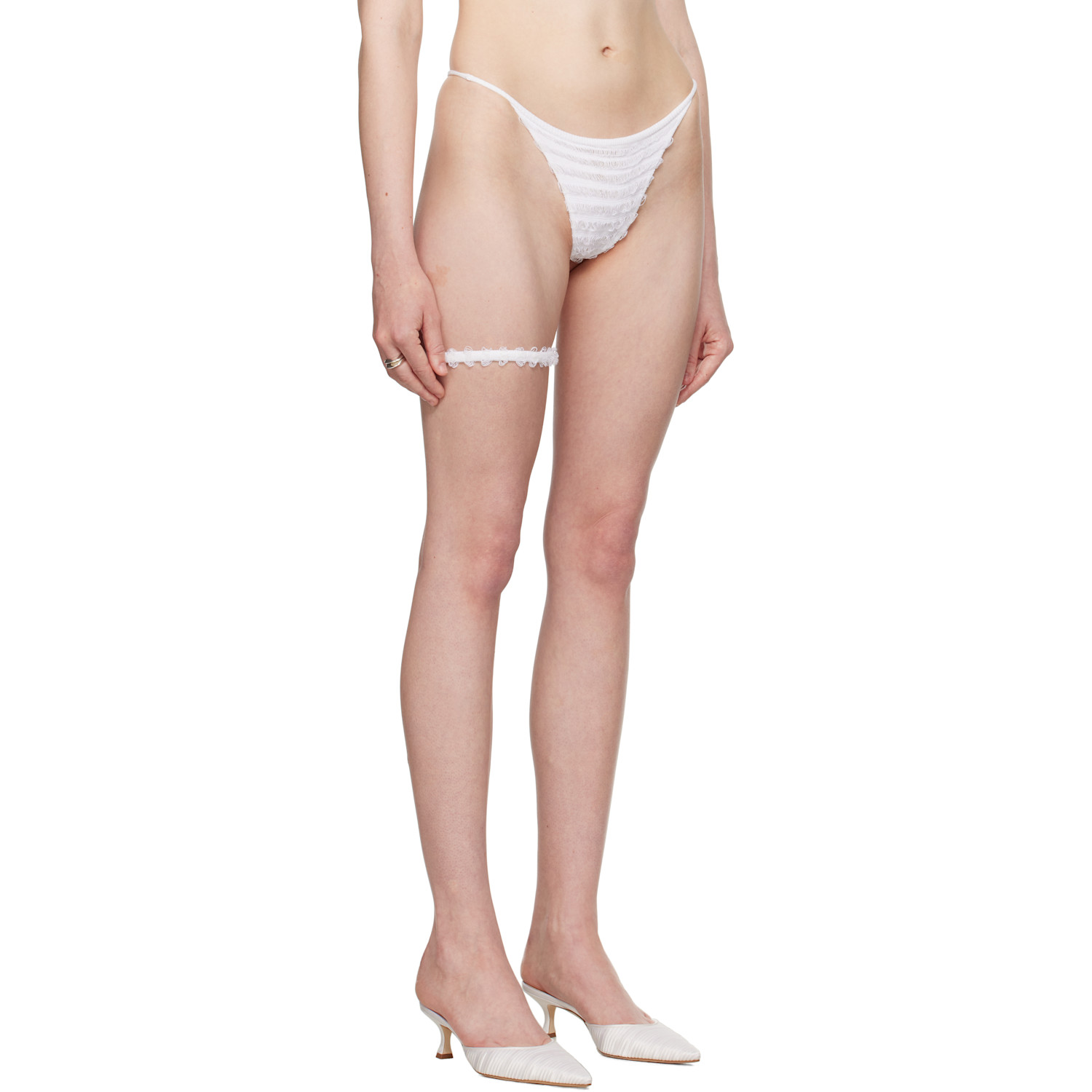  Du Ciel Ssense Exclusive Bridal Capsule Fleur String Thong 