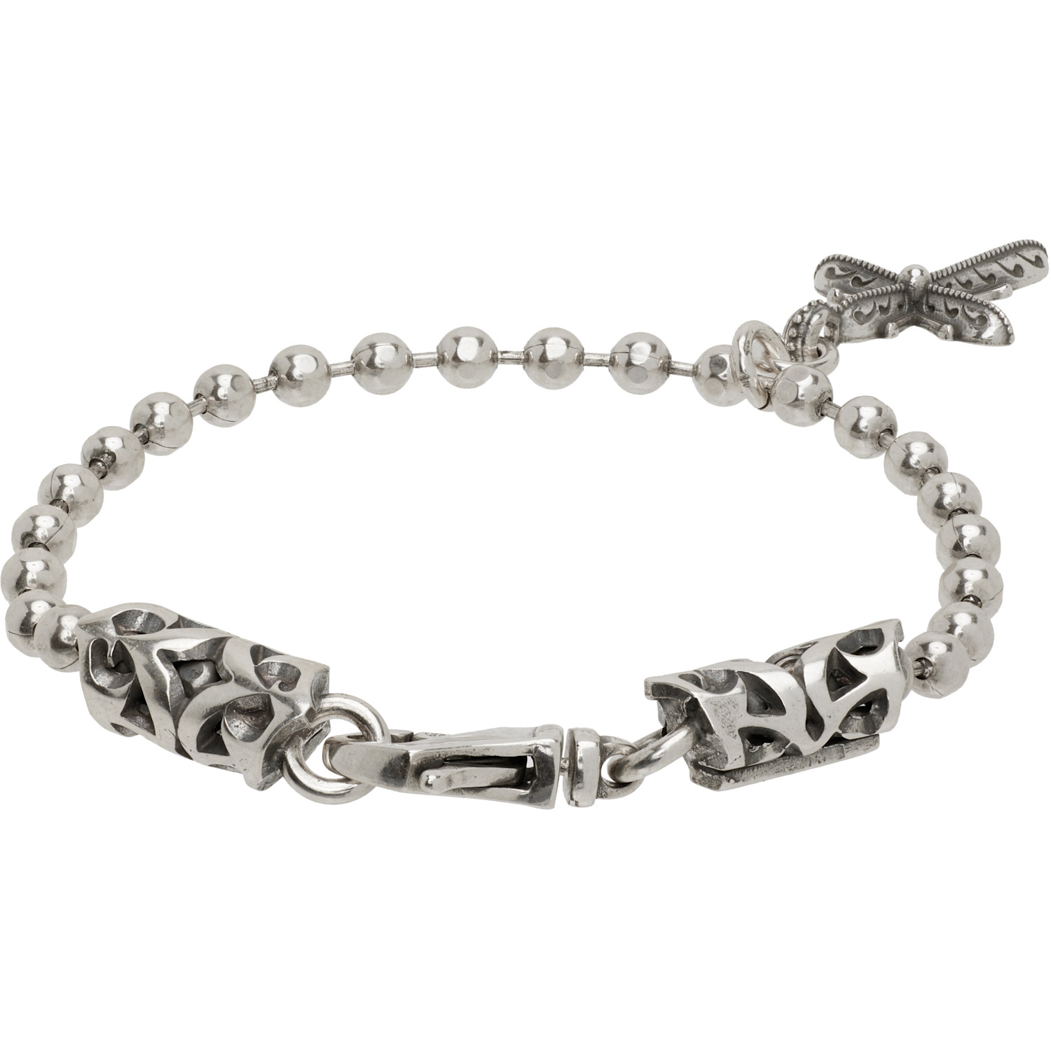  Emanuele Bicocchi Ssense Exclusive Cross Charm Bracelet 
