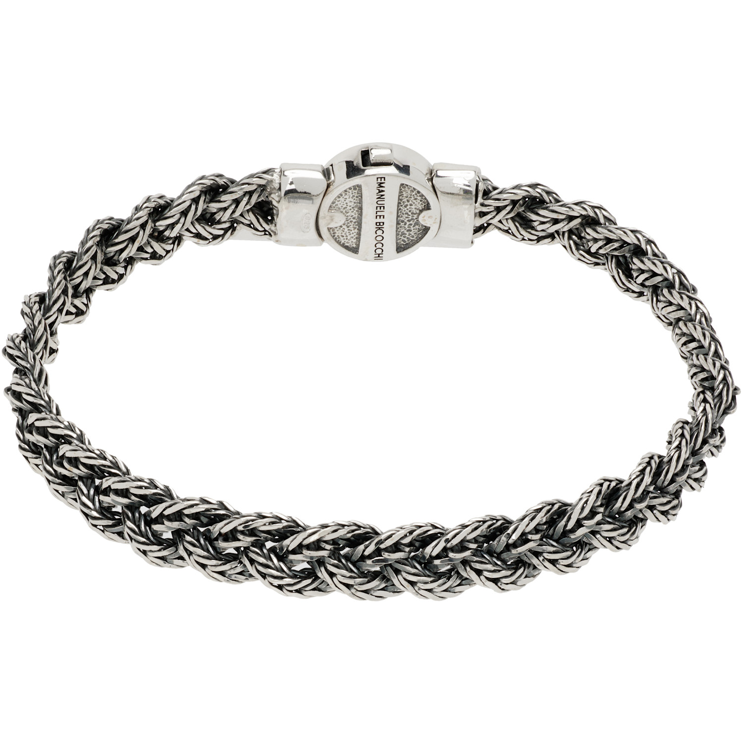 Emanuele Bicocchi Small Flat Braid Bracelet 