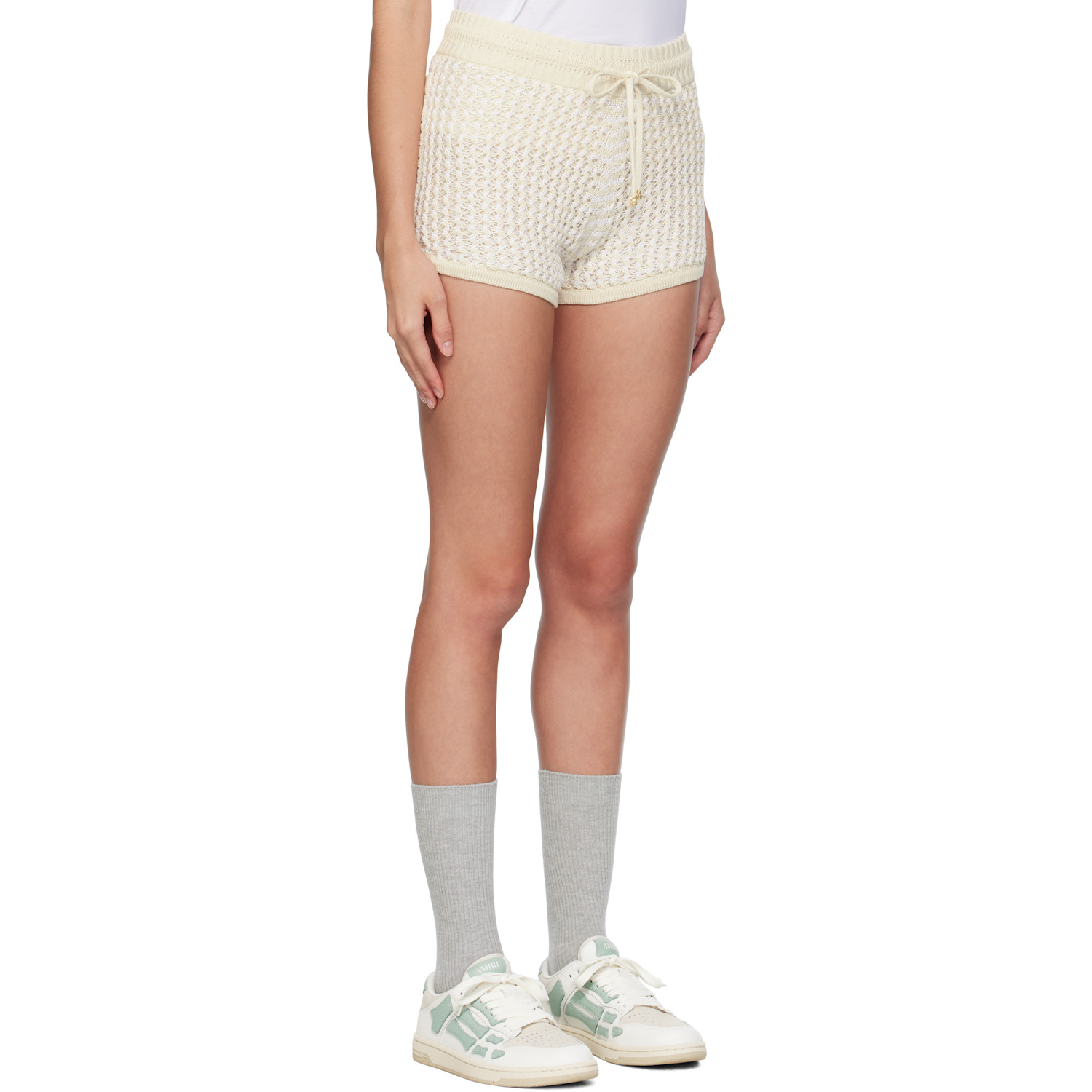  Amiri Off-white Crochet Shorts 