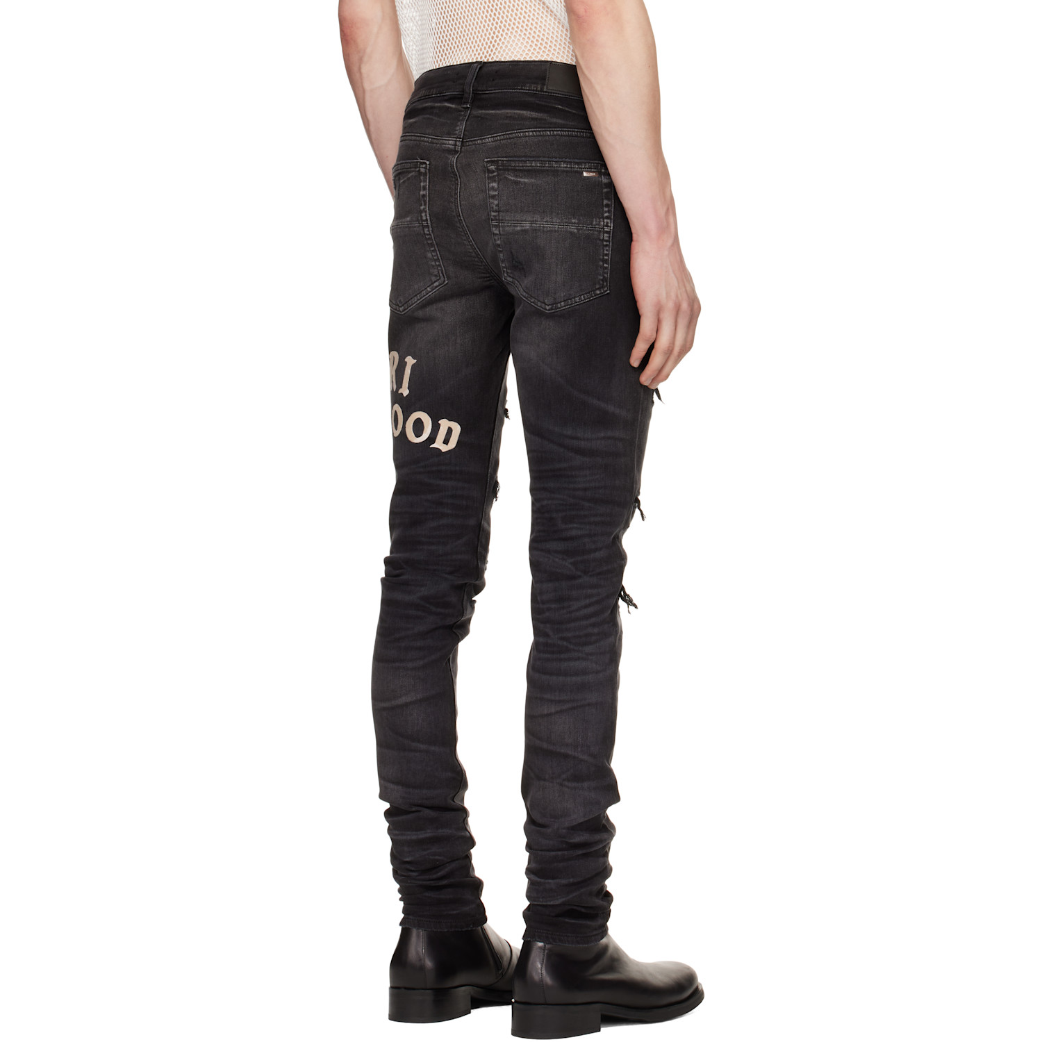 AMIRI Blue Leopard Thrasher Jeans | Smart Closet