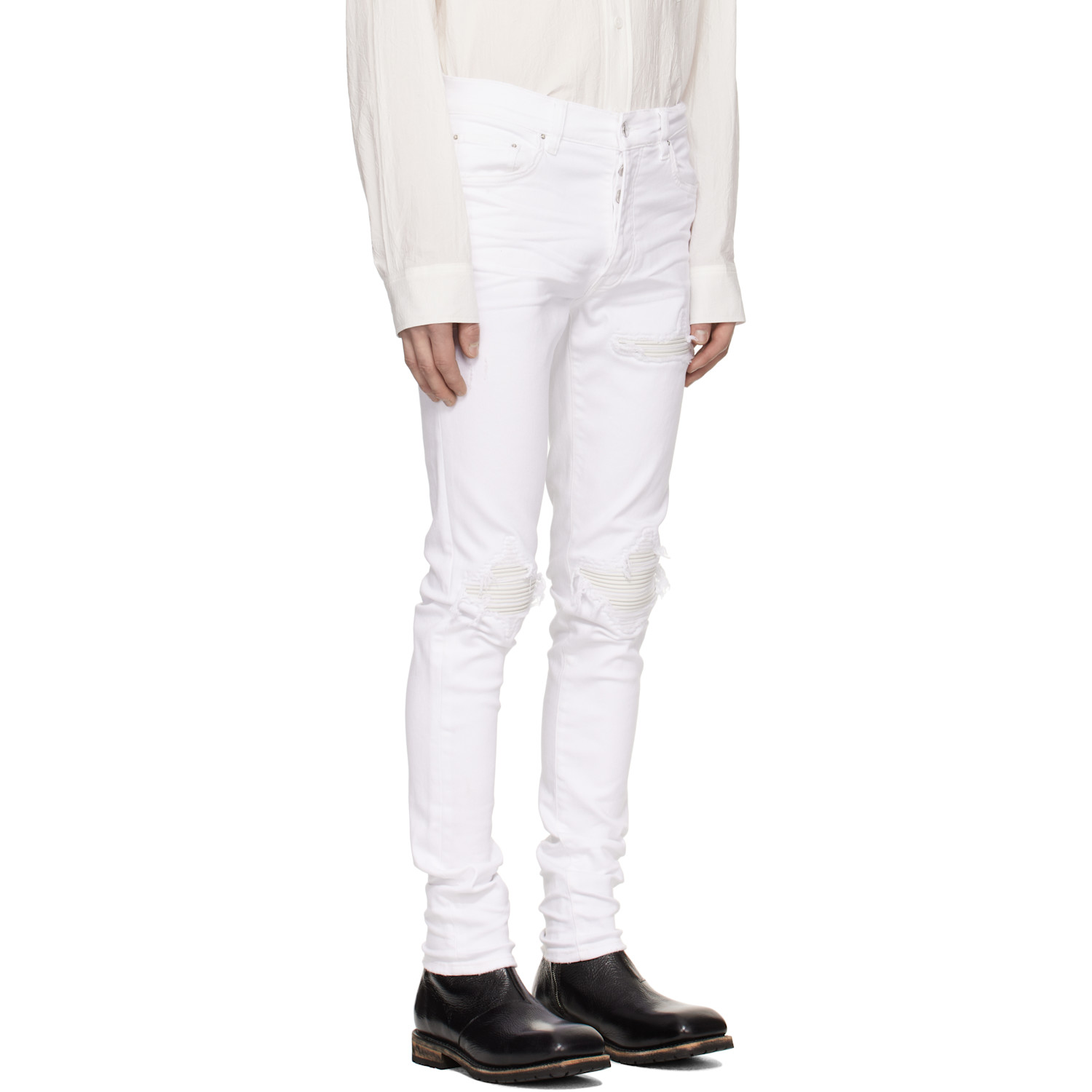  Amiri White Mx1 Jeans 