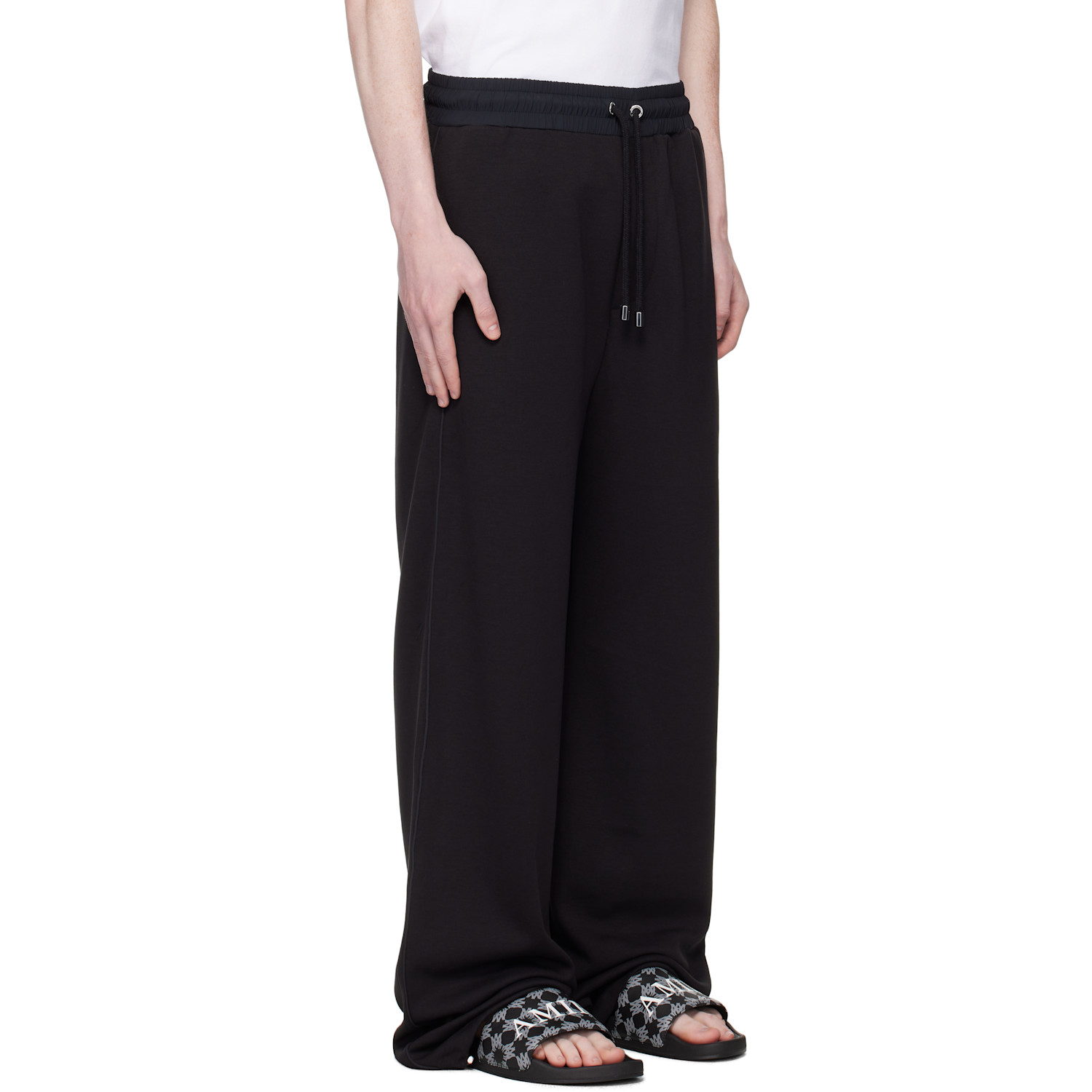  Amiri Black Lounge Track Sweatpants 