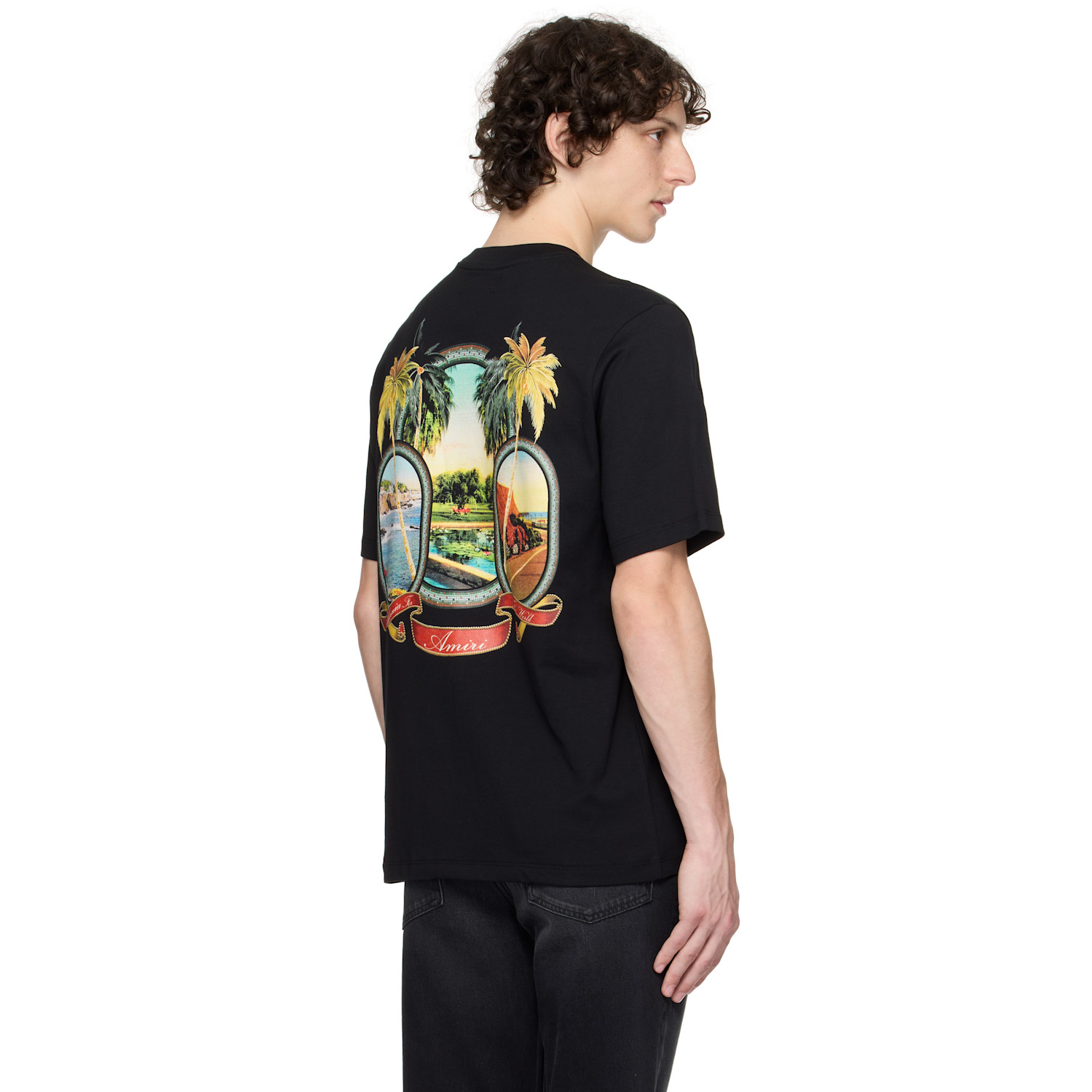  Amiri Black 'amiri Ma Paradise' T-shirt 
