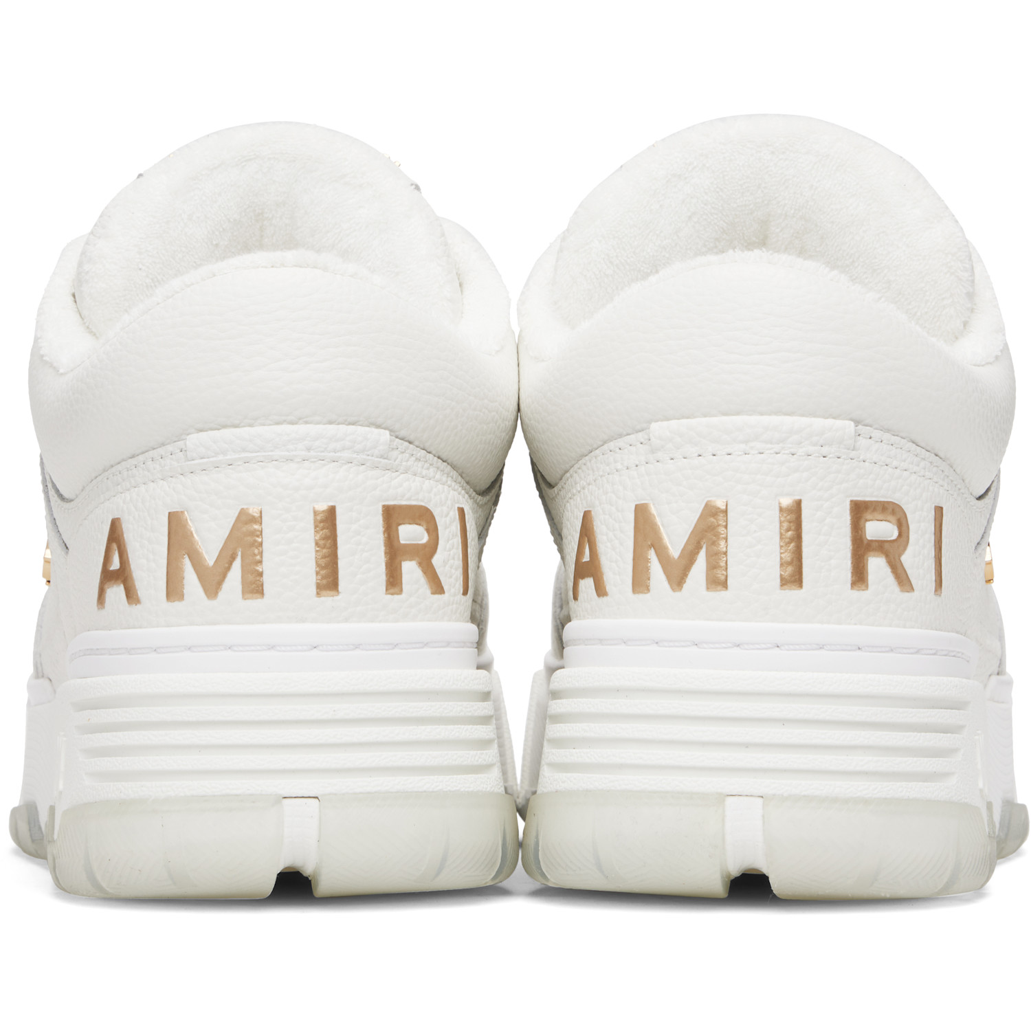  Amiri White Metallic Ma-1 Sneakers 