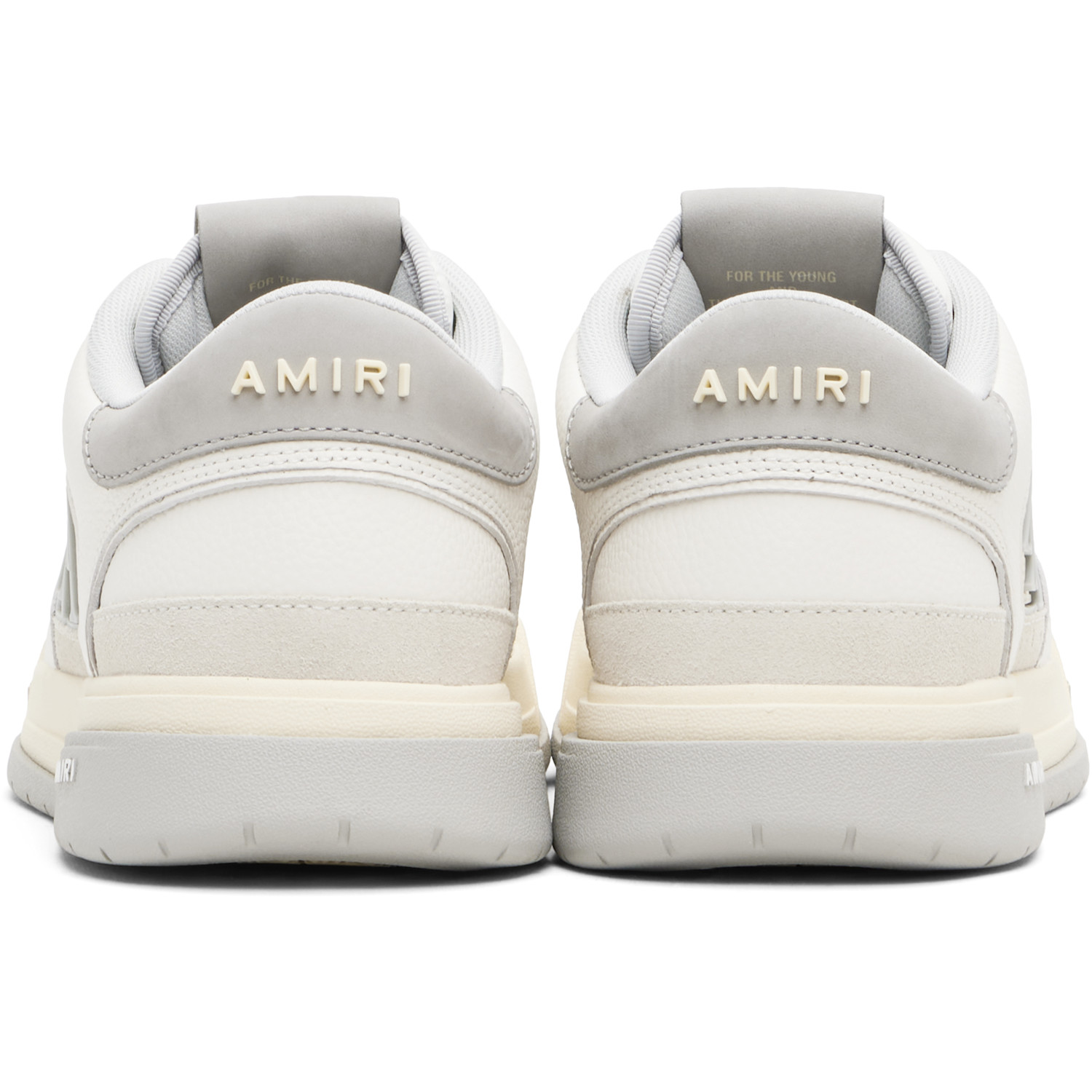  Amiri White & Gray Classic Low Sneakers 