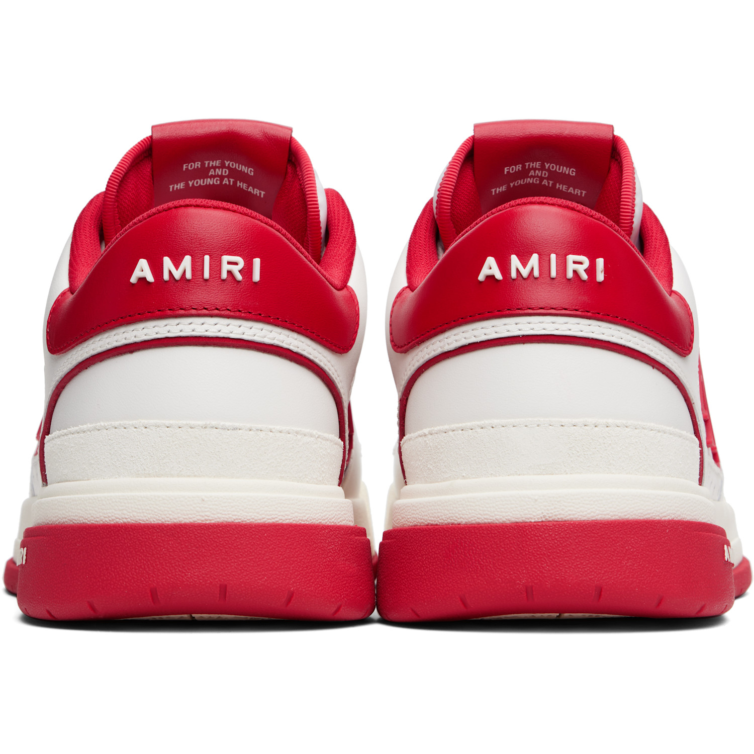  Amiri White & Red Classic Low Sneakers 