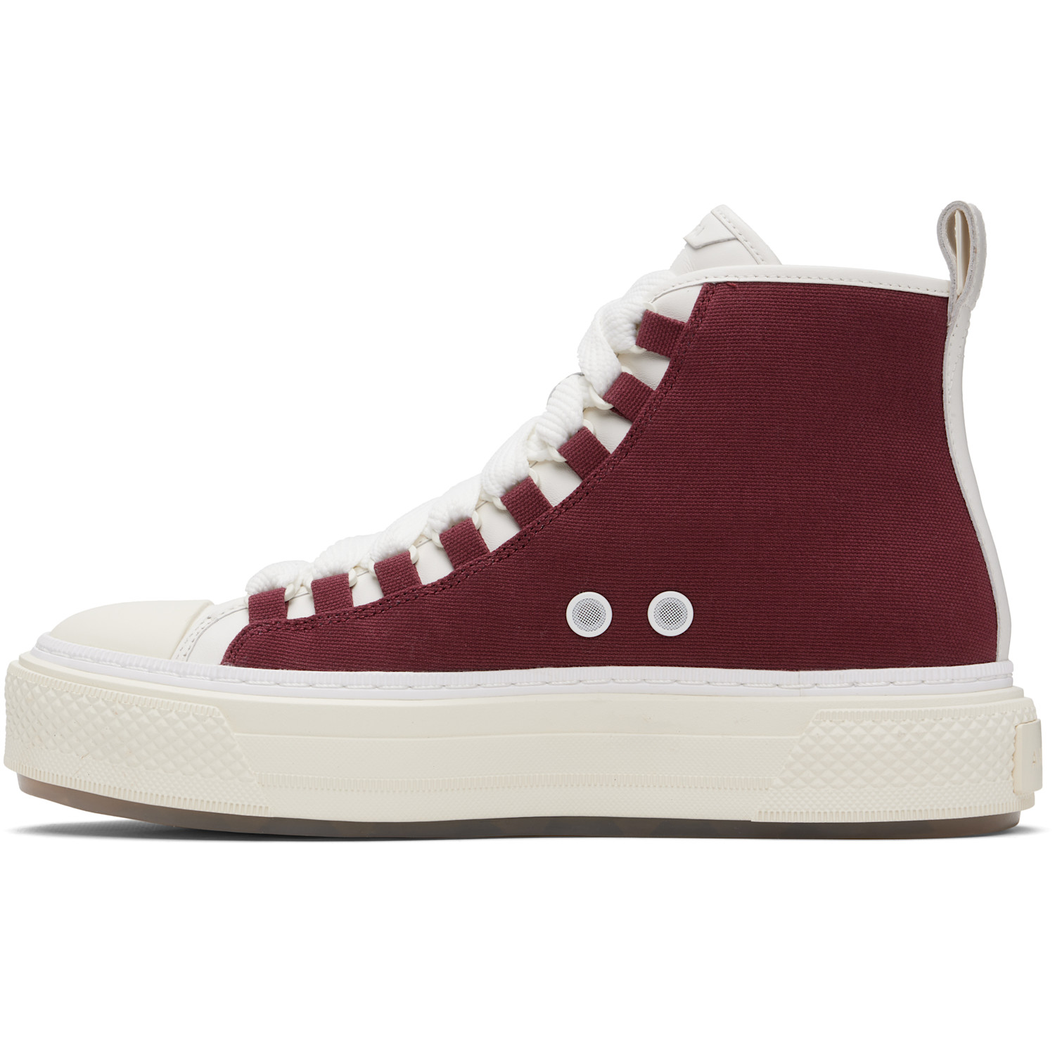  Amiri Burgundy Court Hi Sneakers 