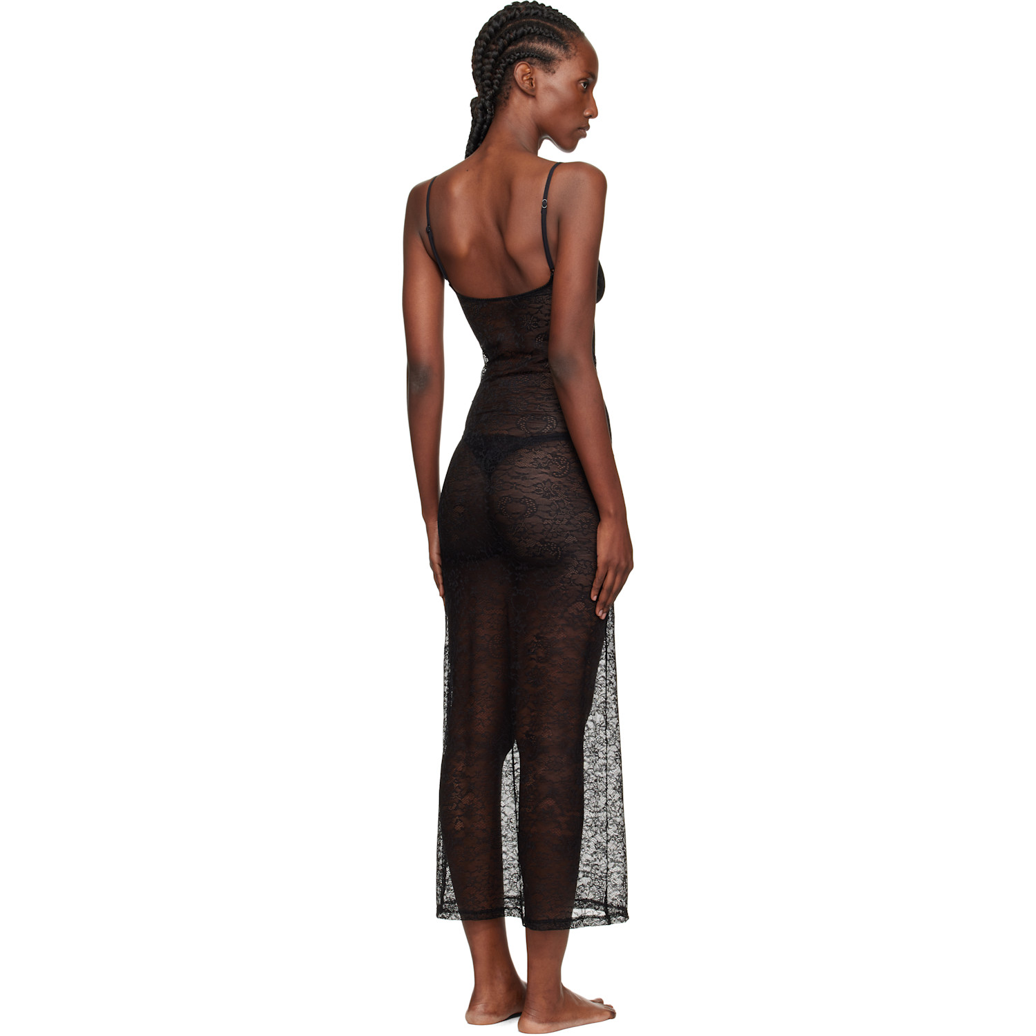  Yasmine Eslami Black Alice Maxi Dress 