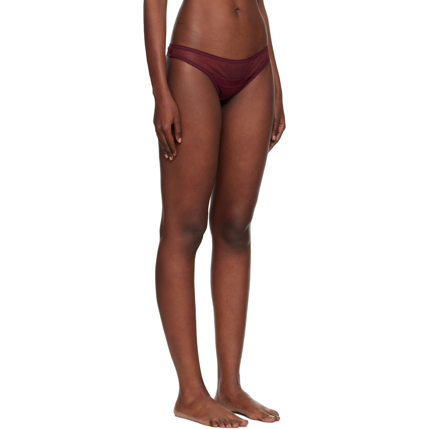 Yasmine Eslami Burgundy Serena Thong 