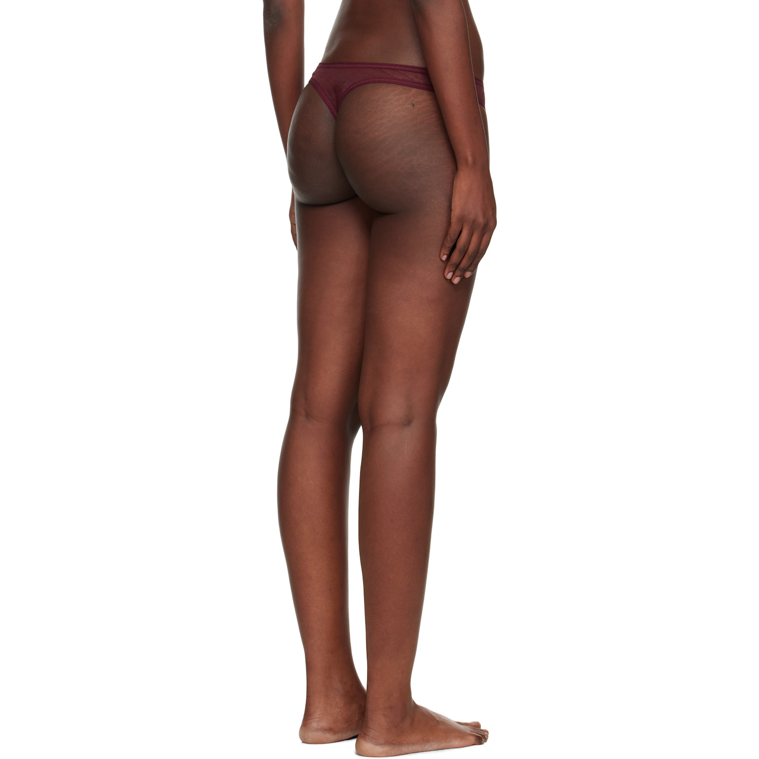  Yasmine Eslami Burgundy Serena Thong 