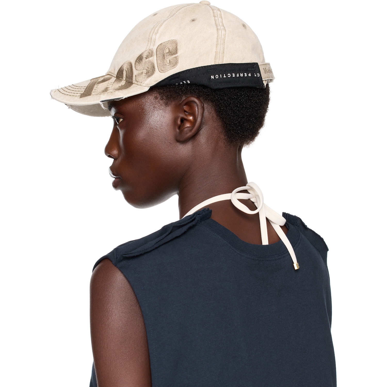  Martine Rose Ssense Exclusive Beige Roll Back Cap 