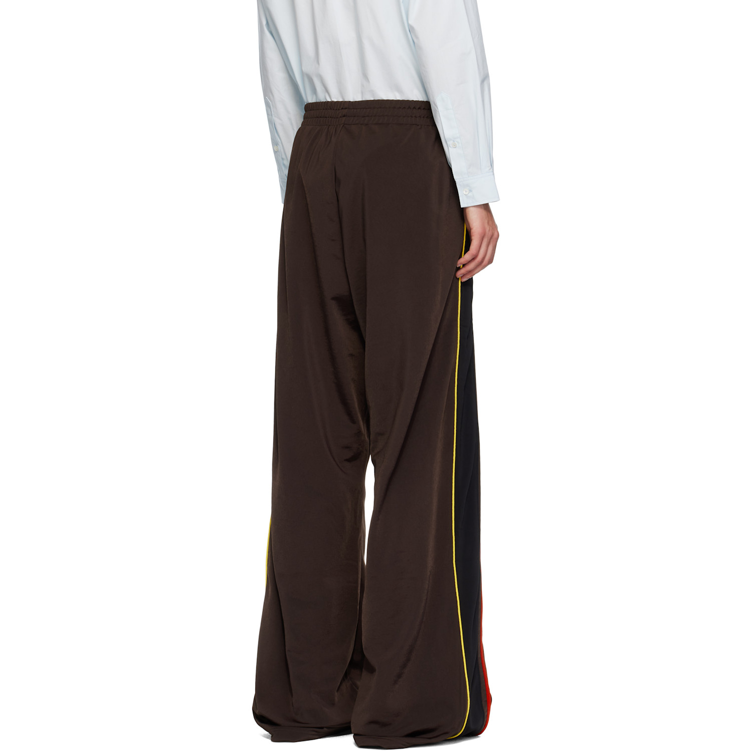  Martine Rose Brown Wide Leg Track Pants 