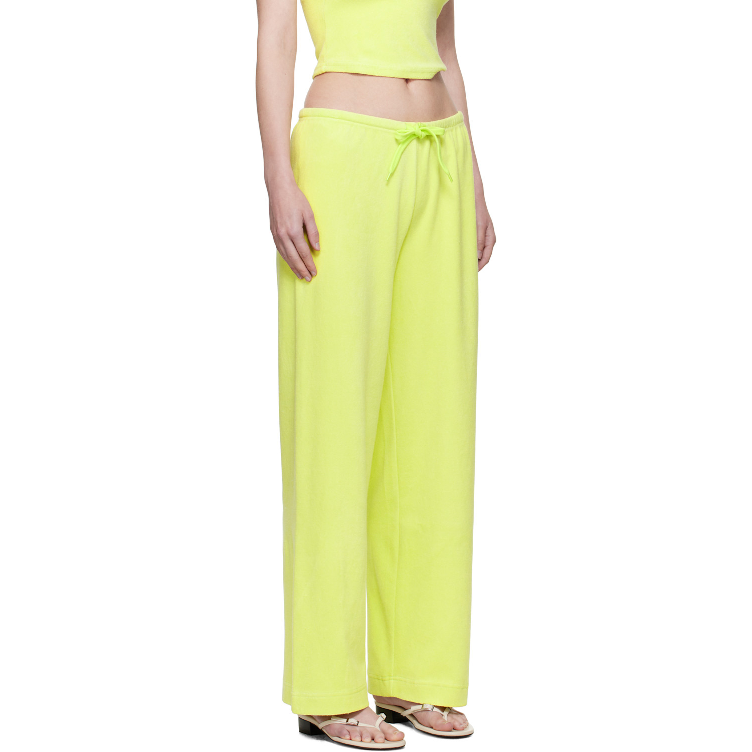  Guizio Green Dani Terry Lounge Pants 
