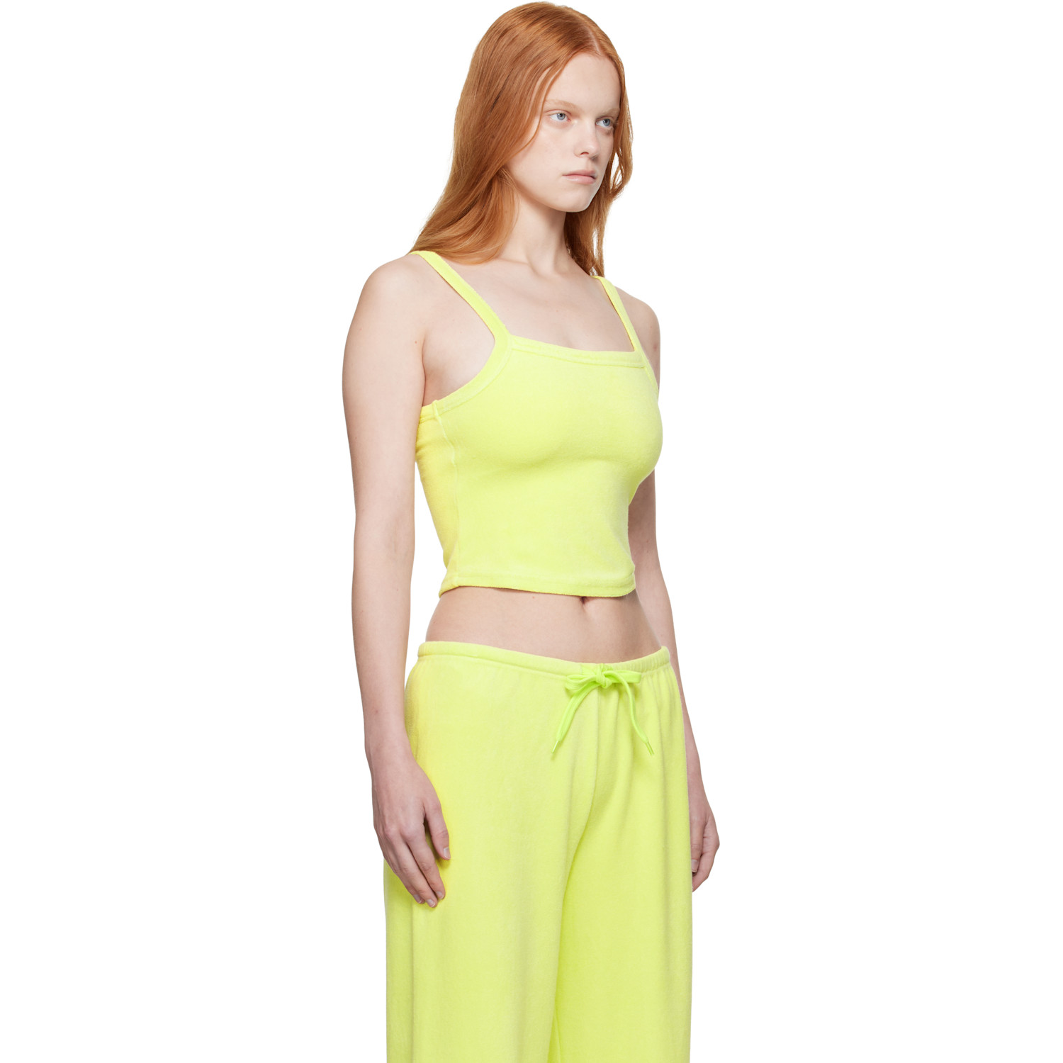  Guizio Green Dani Terry Tank Top 