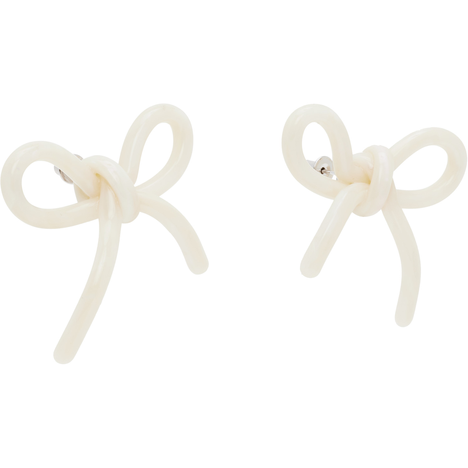  Shushu/tong Ssense Exclusive Yvmin Edition Bow Earrings 