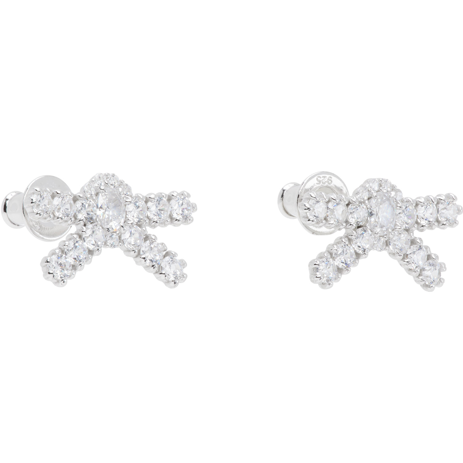  Shushu/tong Yvmin Edition Gem Bowknot Small Earrings 