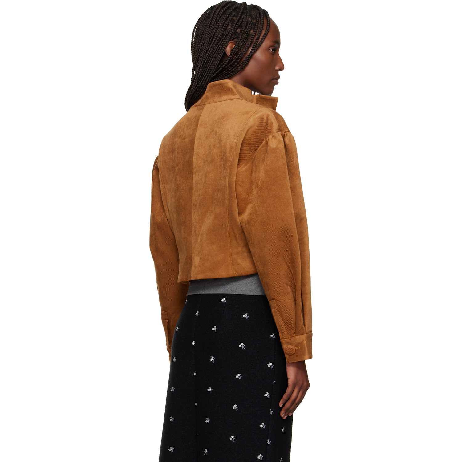  Shushu/tong Tan 3d Pocket Wide-sleeve Jacket 