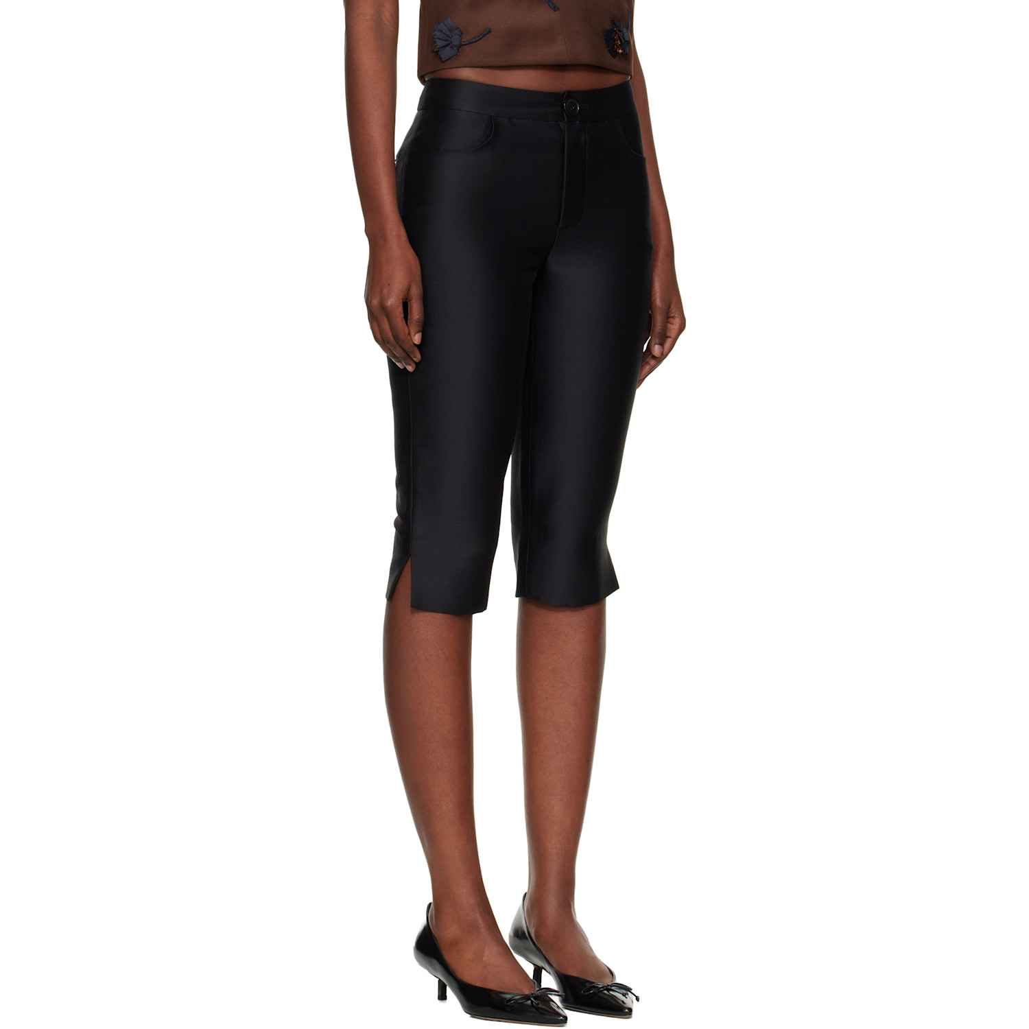  Shushu/tong Black Slim-fit Pencil Trousers 