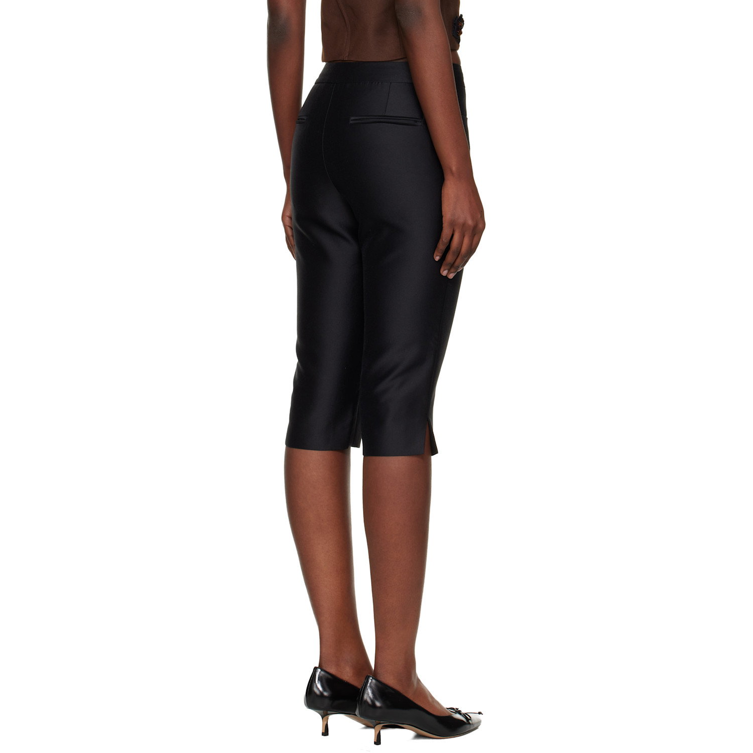  Shushu/tong Black Slim-fit Pencil Trousers 
