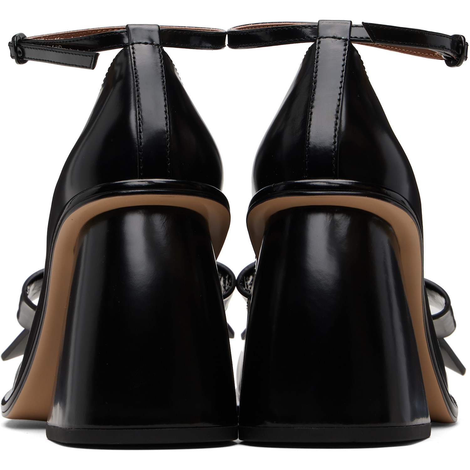  Shushu/tong Black Front Bow Heels 