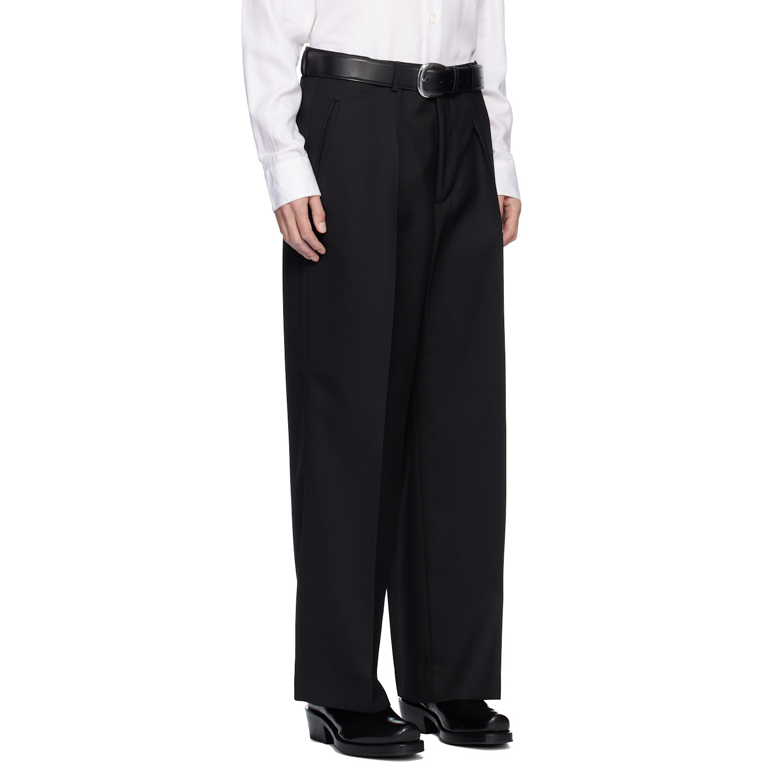  Second/layer Black Saico Trousers 