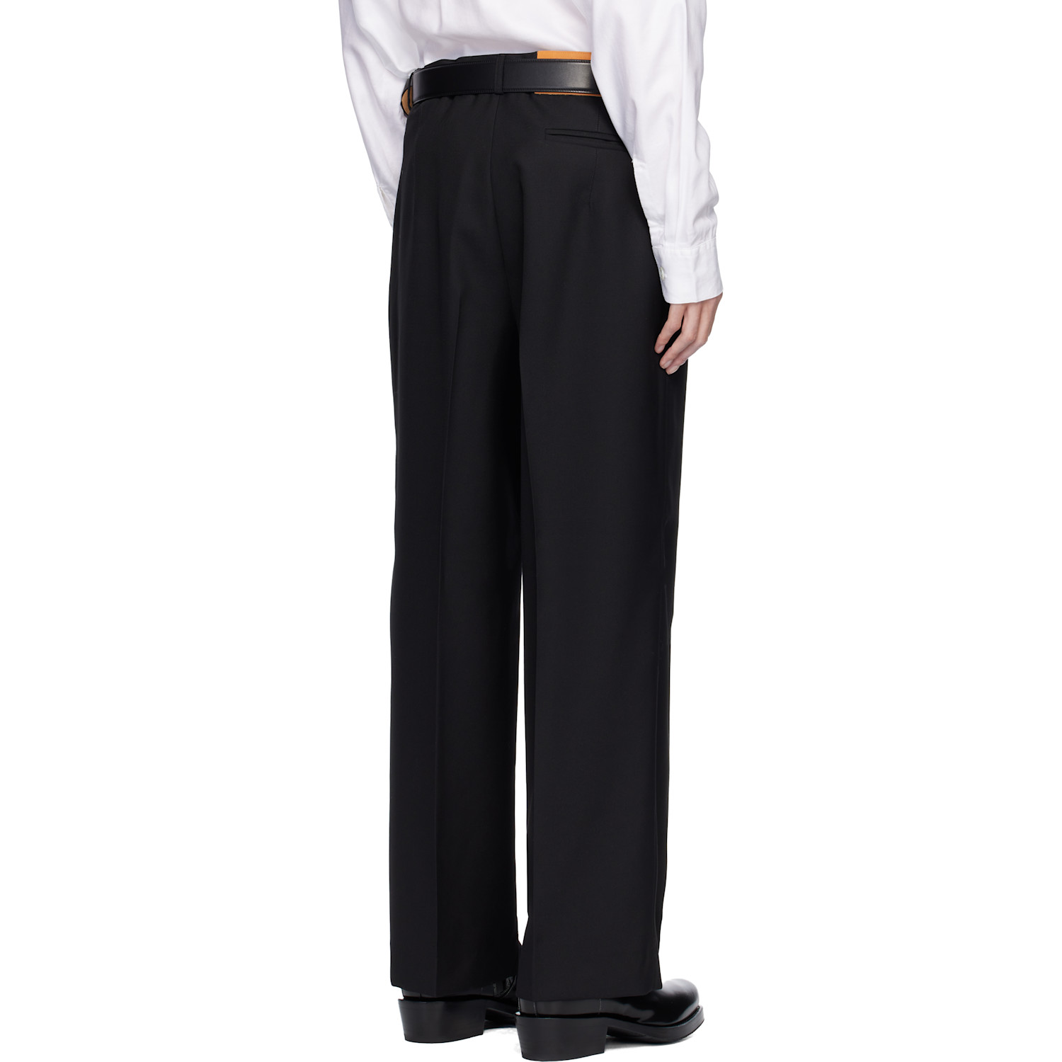  Second/layer Black Saico Trousers 