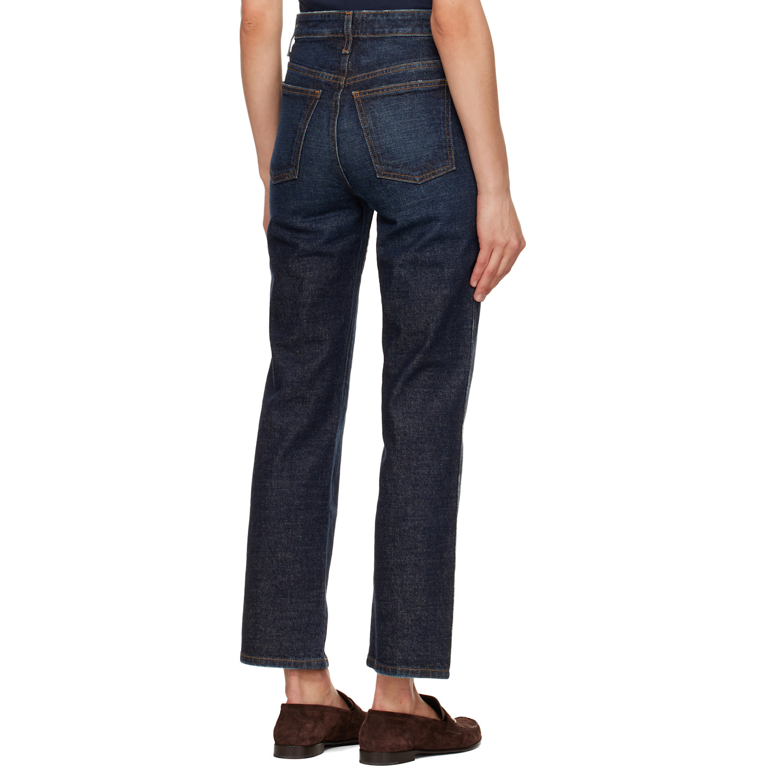  Khaite Blue Abigail Stretch Jeans 