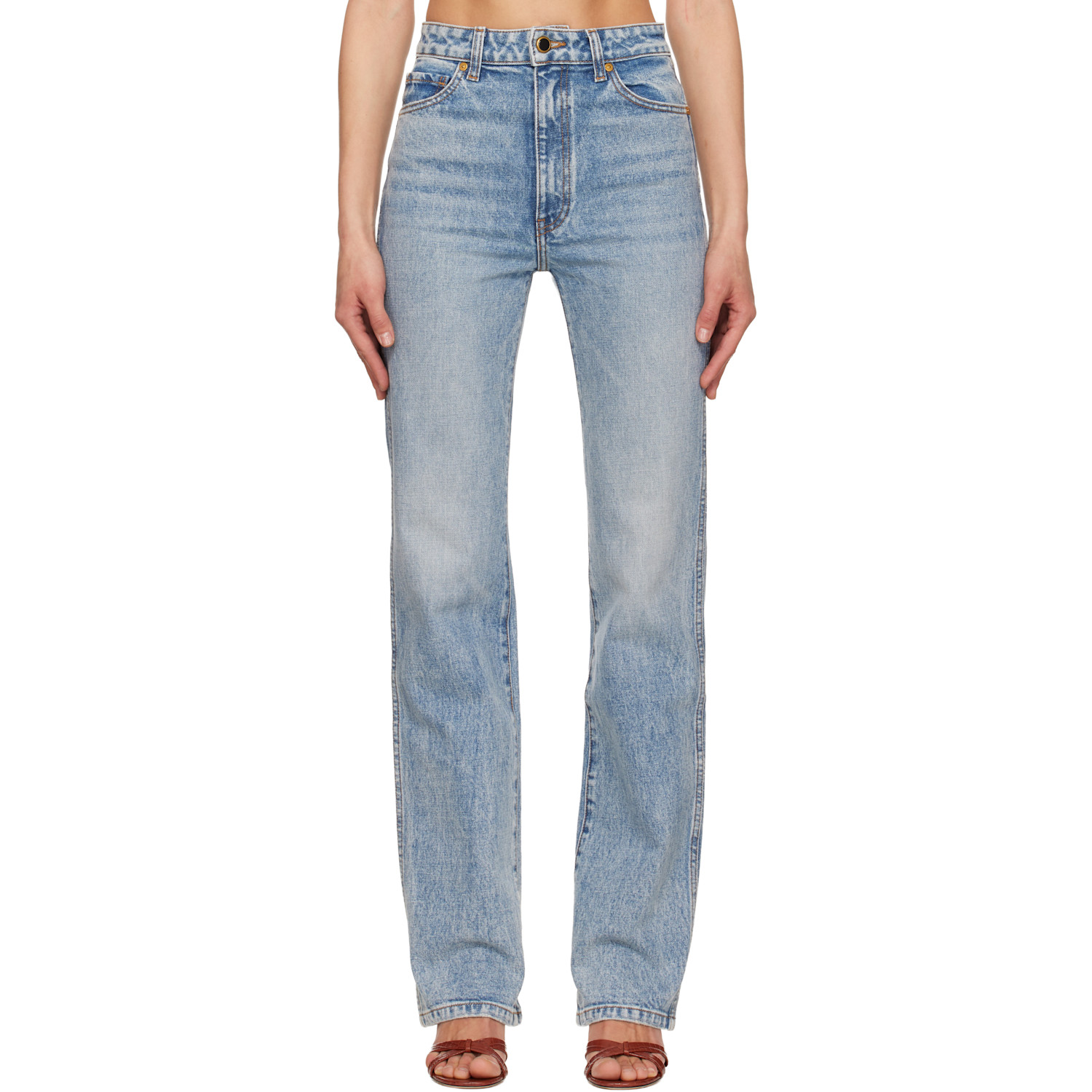 KHAITE Blue Danielle Stretch Jeans