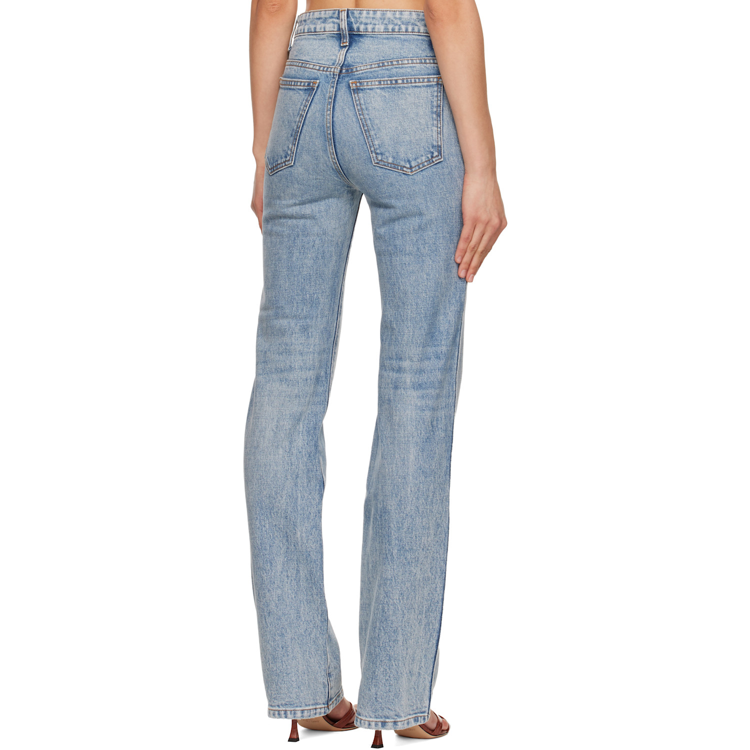  Khaite Blue Danielle Stretch Jeans 