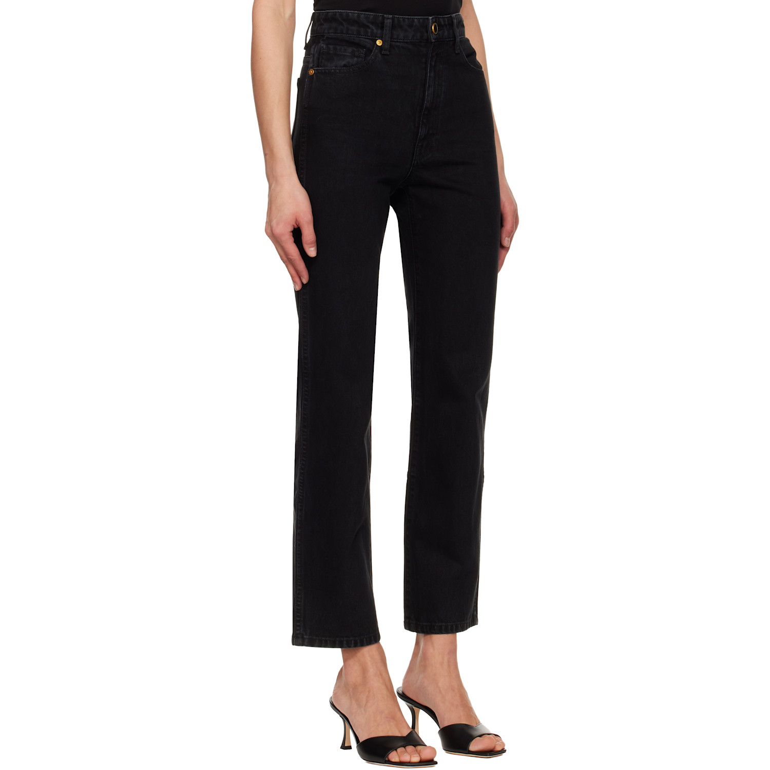  Khaite Black Abigail Jeans 