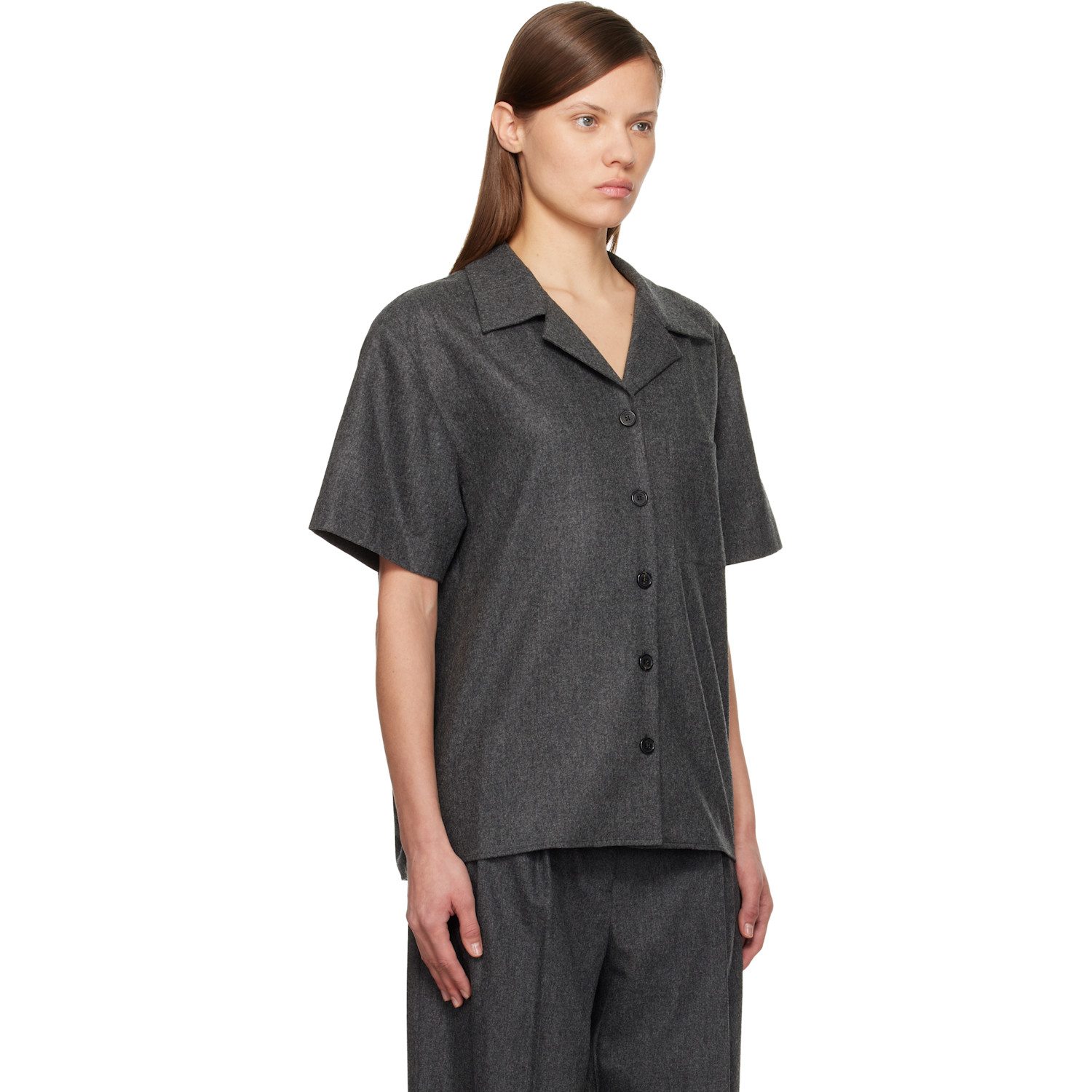  Khaite Gray Riordan Shirt 