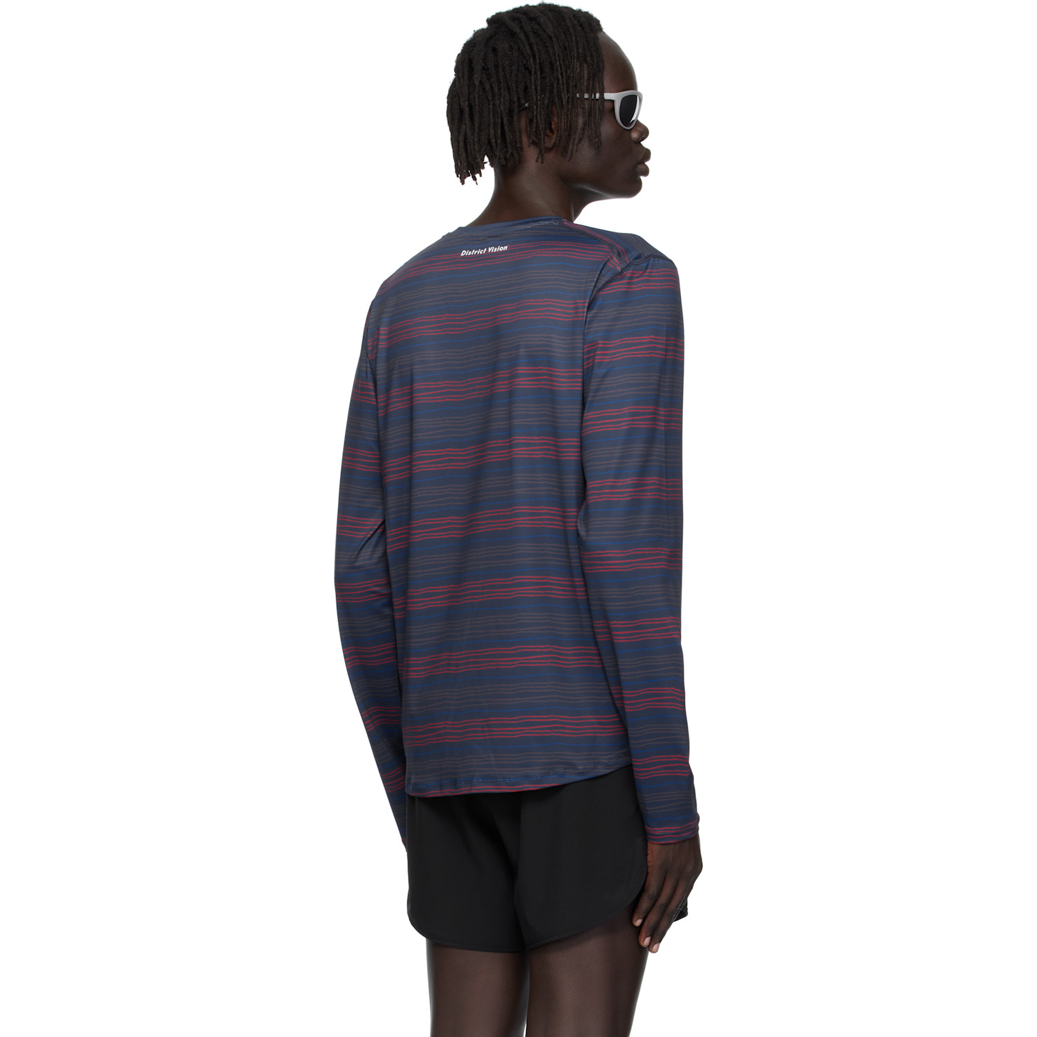  District Vision Navy Lightweight Long Sleeve Graphic T-shirt 