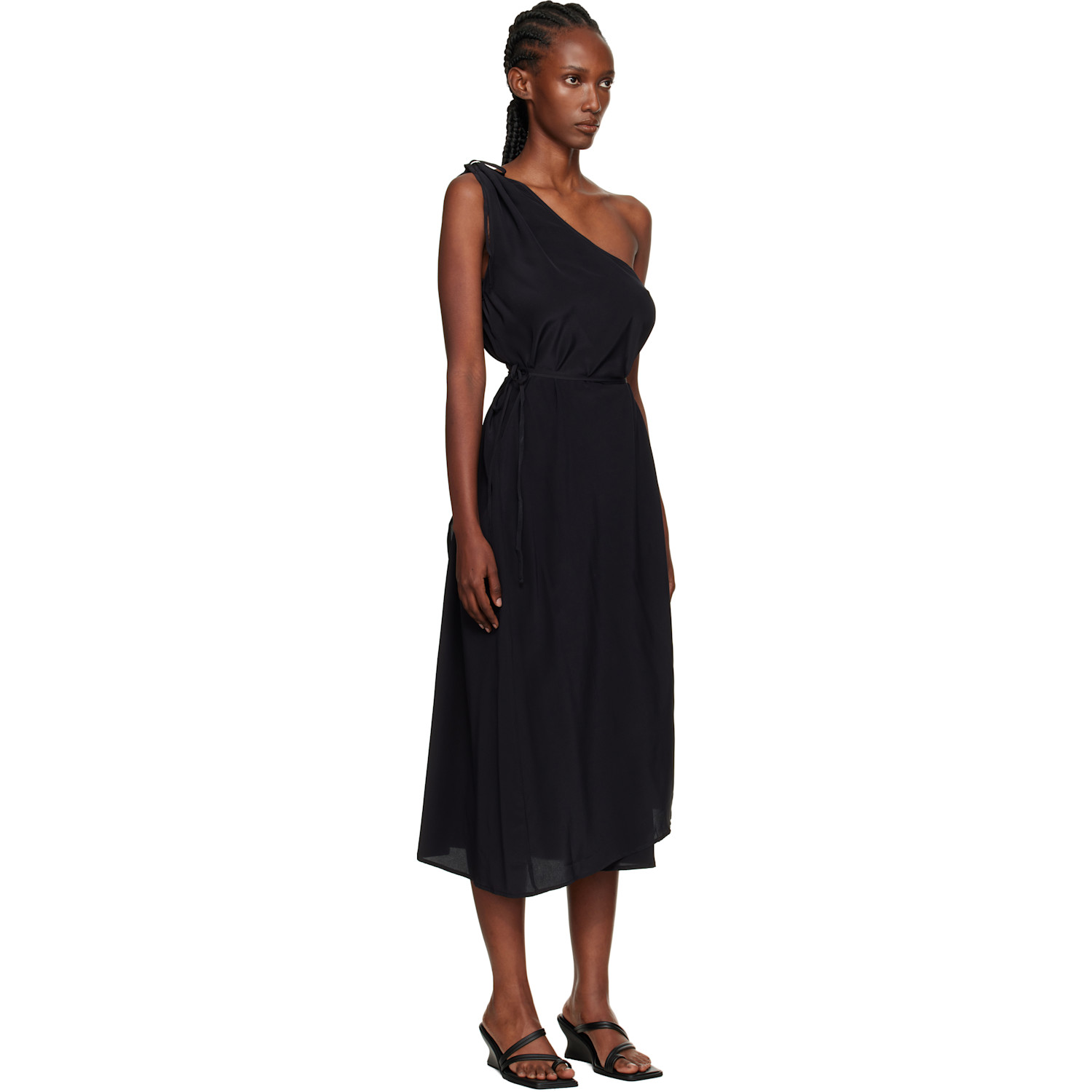  Baserange Black View Midi Dress 