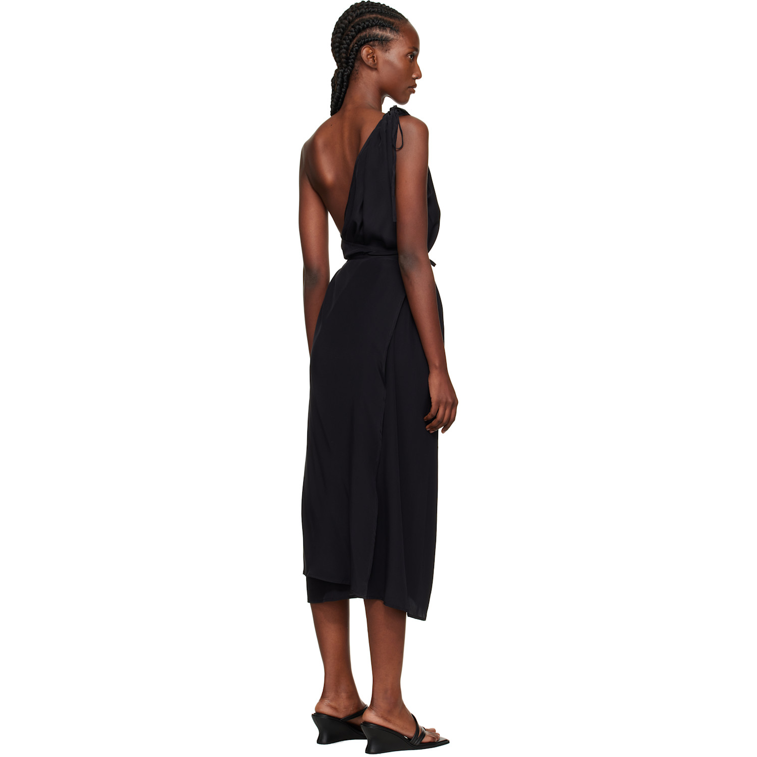  Baserange Black View Midi Dress 