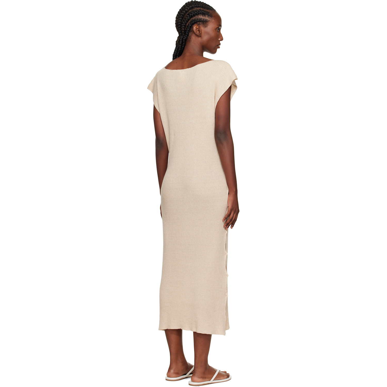  Baserange Beige Franca Maxi Dress 